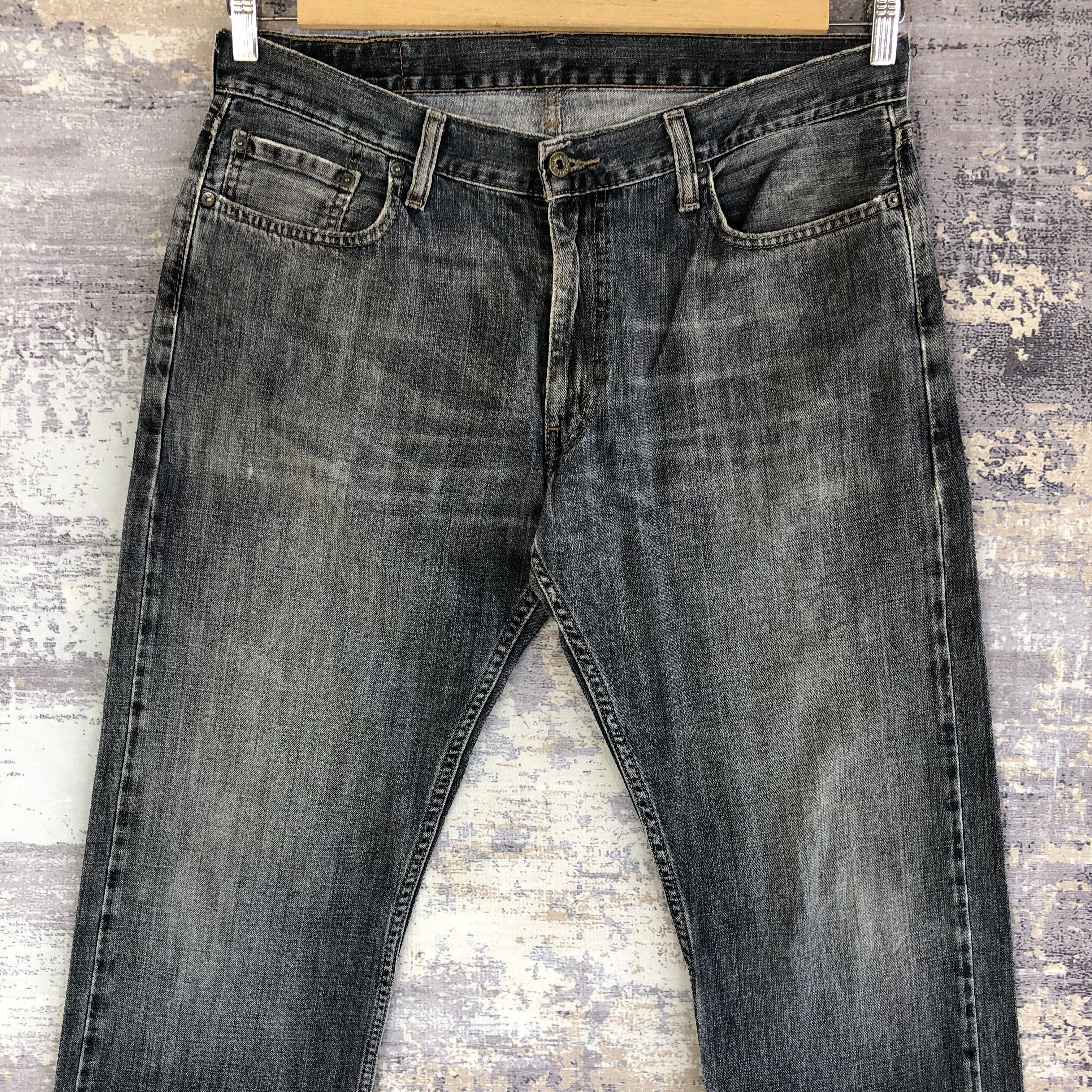 Levi's Vintage Levis Faded Black Jeans Distressed Levi's 514 Denim Size US 36 / EU 52 - 3 Thumbnail