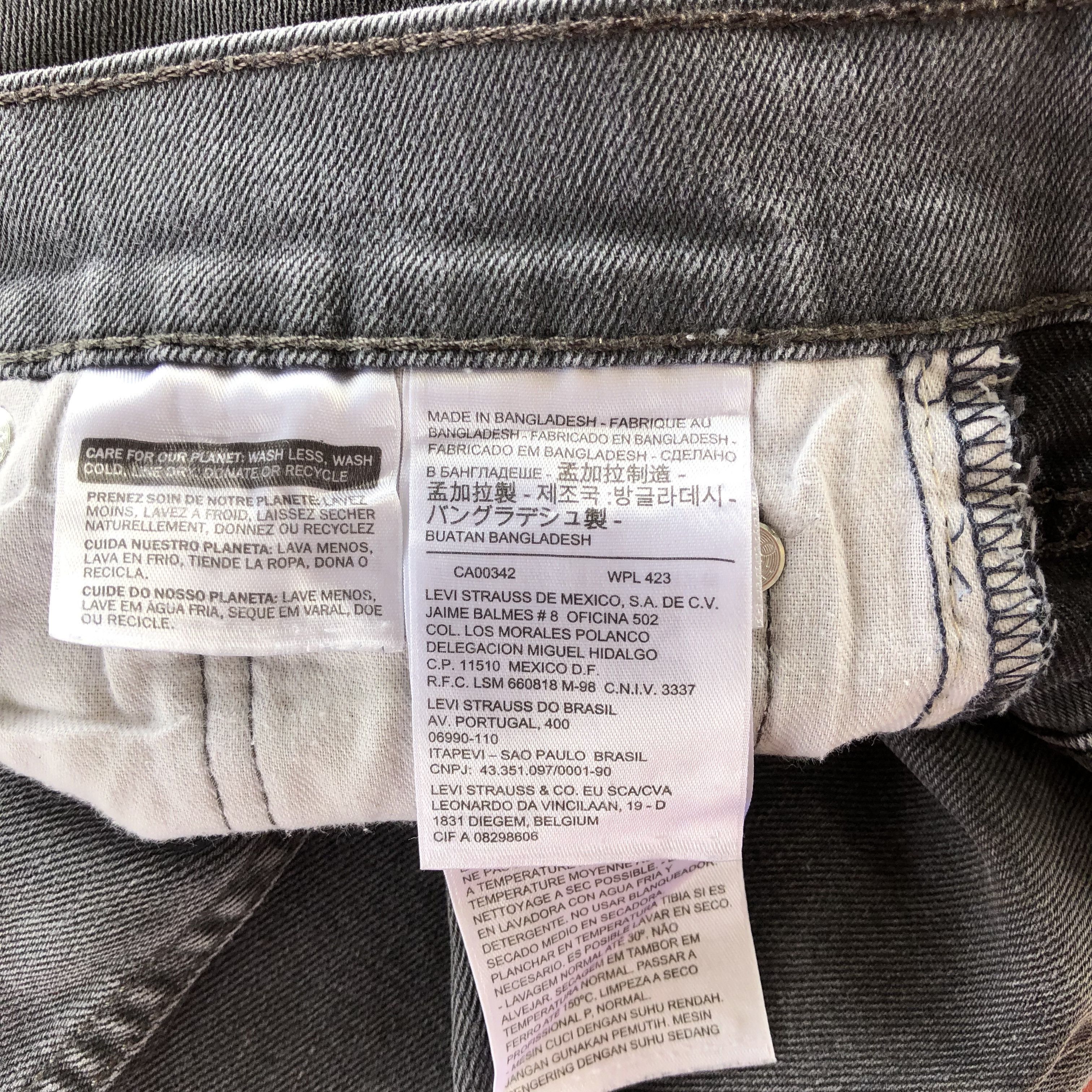 Jean Vintage Levis Faded Black Jeans Levi's 511 Skinny Denim Size 28" / US 6 / IT 42 - 11 Thumbnail