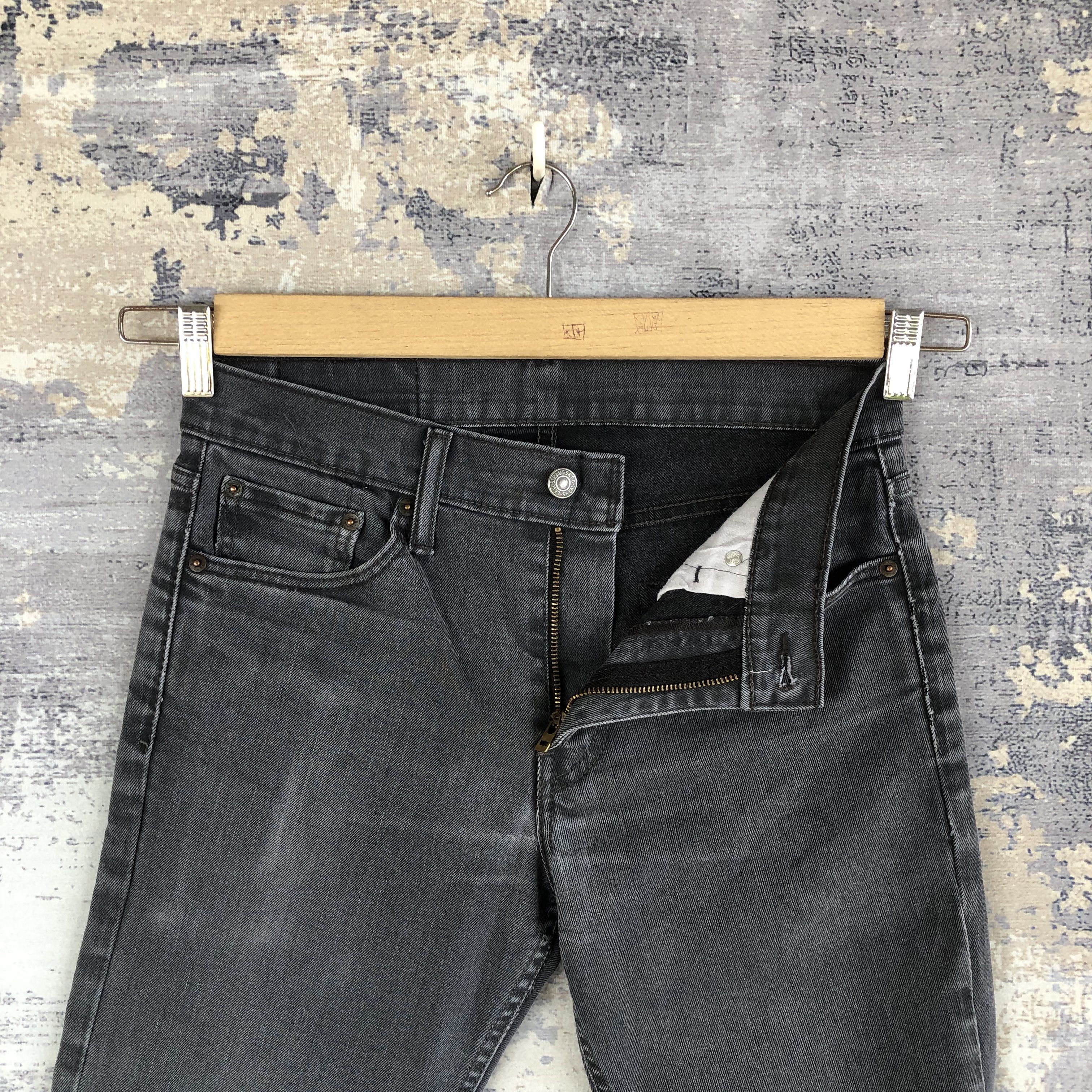 Jean Vintage Levis Faded Black Jeans Levi's 511 Skinny Denim Size 28" / US 6 / IT 42 - 8 Thumbnail