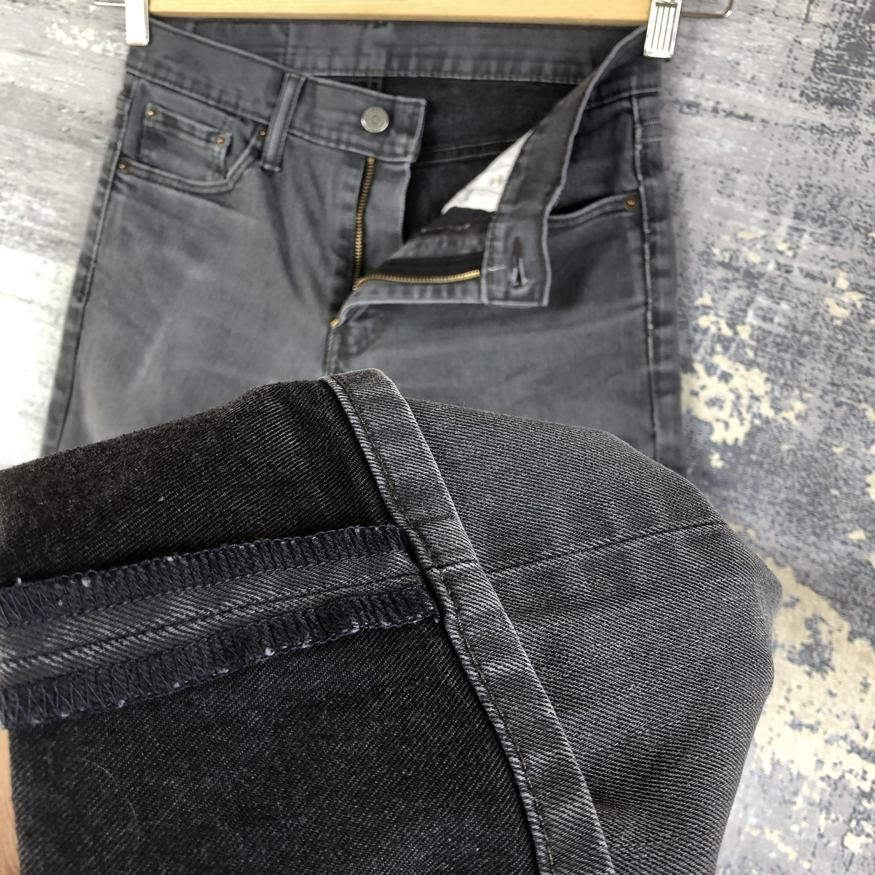 Jean Vintage Levis Faded Black Jeans Levi's 511 Skinny Denim Size 28" / US 6 / IT 42 - 10 Thumbnail