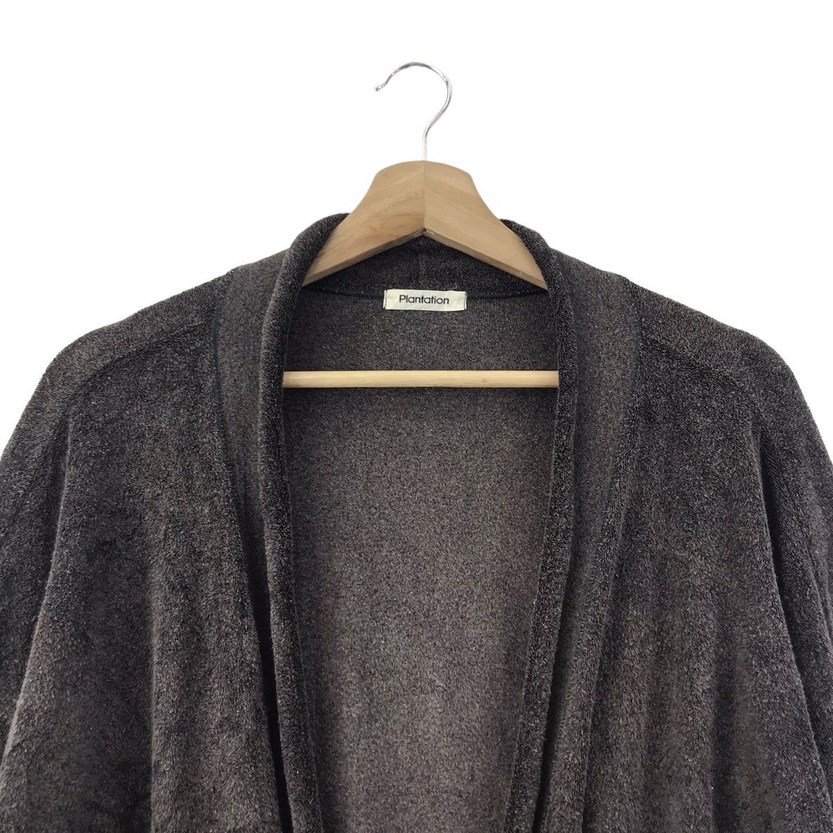 Issey Miyake PLANTATION ISSEY MIYAKE Dark Grey Cardigan Sweatshirt Size M / US 6-8 / IT 42-44 - 2 Thumbnail