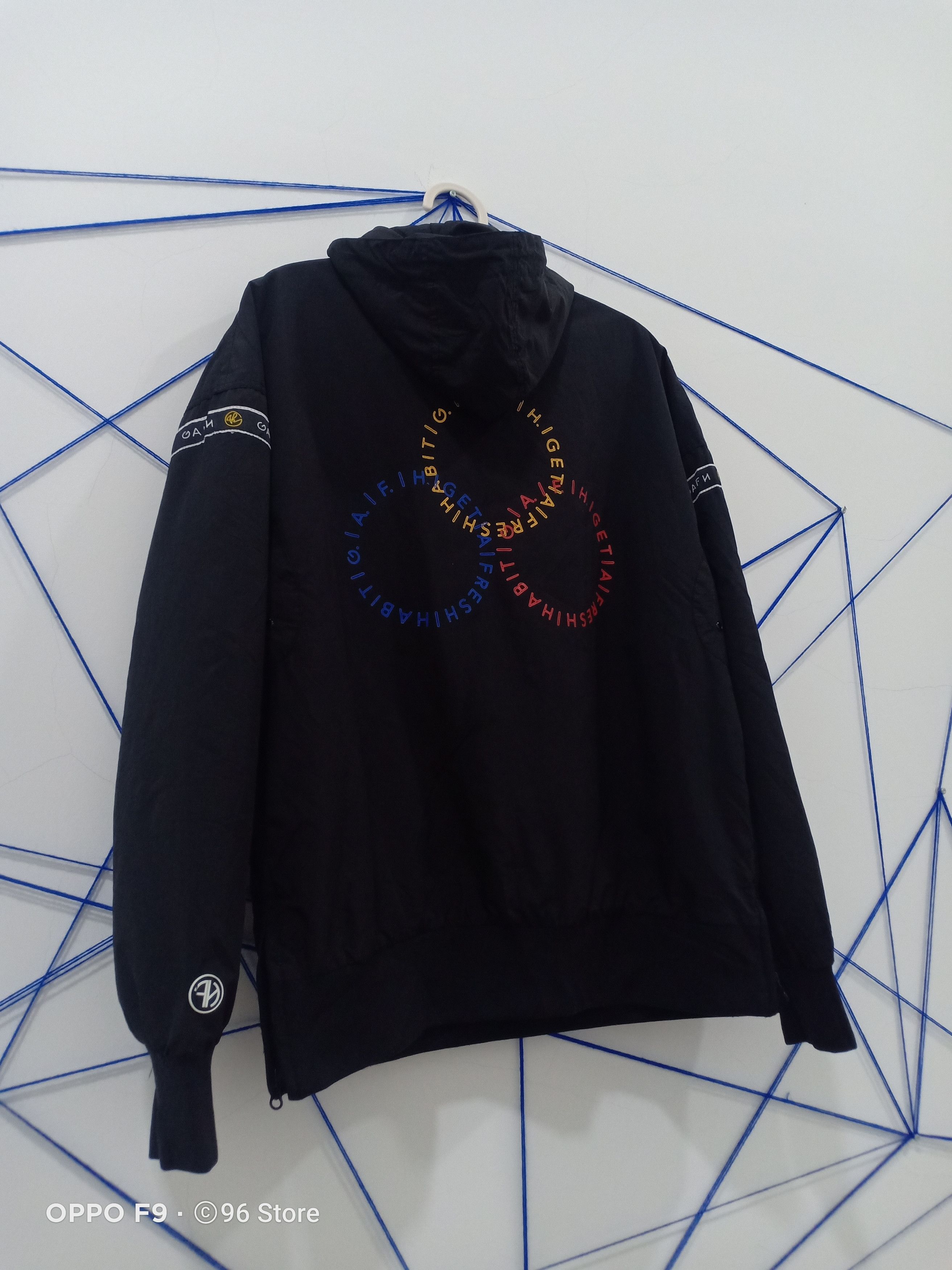 Japanese Brand Japanese GAFH Half Zip Black Nylon Hoodie Jacket Size US S / EU 44-46 / 1 - 6 Thumbnail