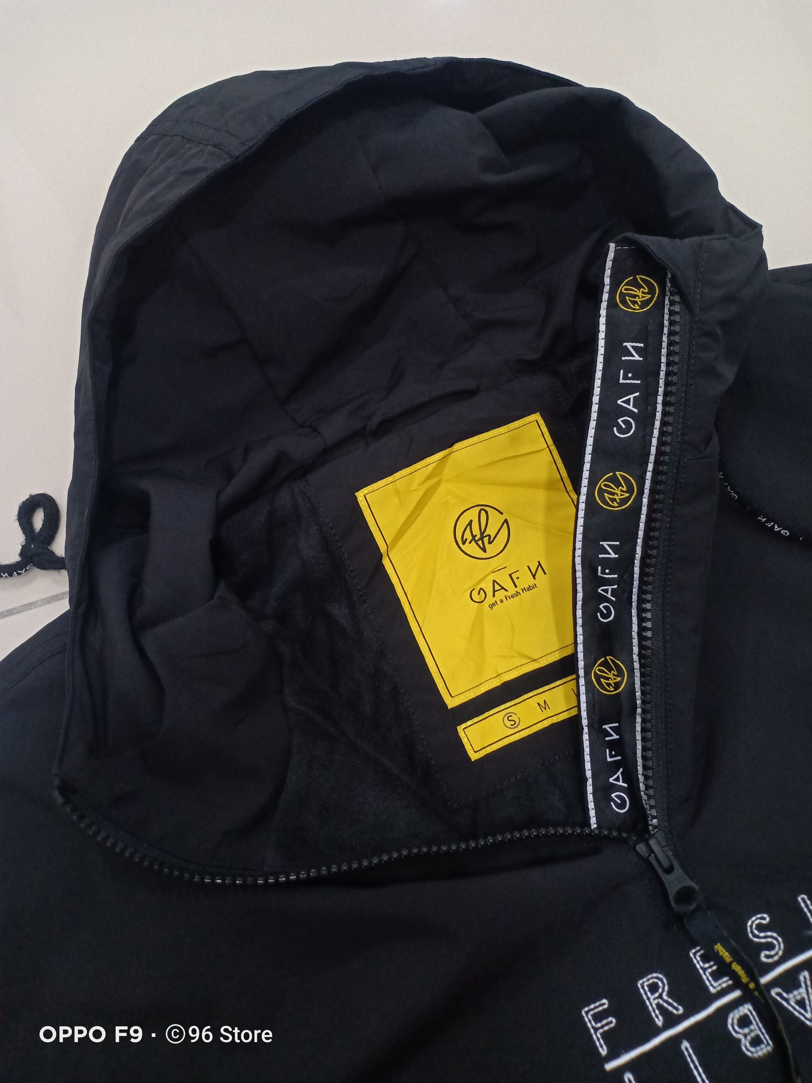 Japanese Brand Japanese GAFH Half Zip Black Nylon Hoodie Jacket Size US S / EU 44-46 / 1 - 13 Thumbnail