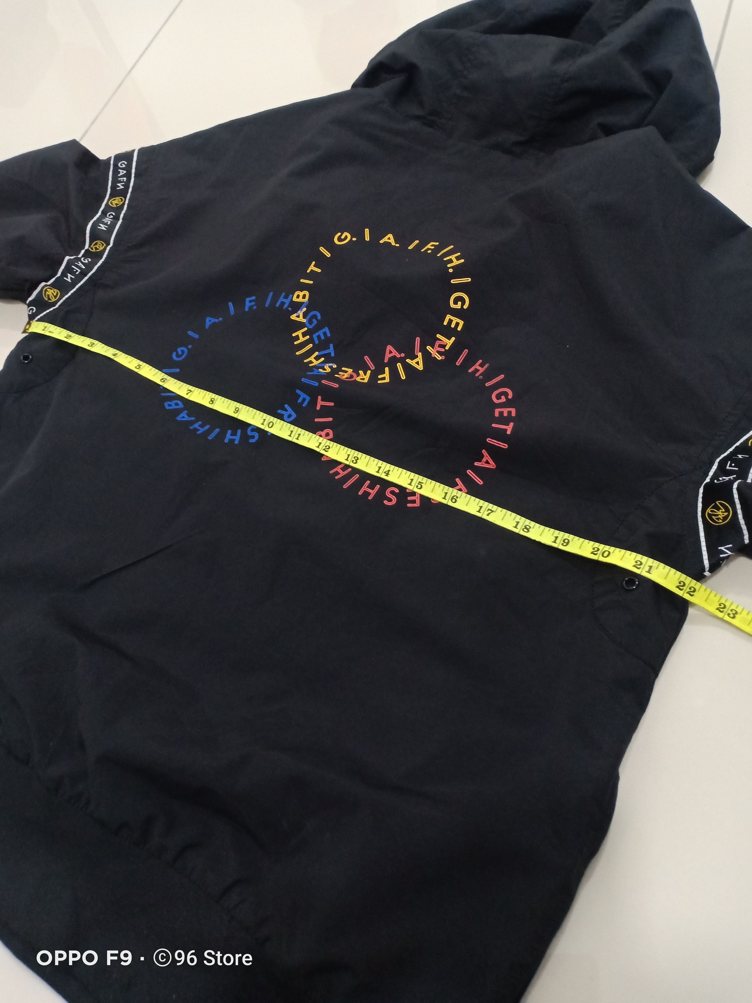 Japanese Brand Japanese GAFH Half Zip Black Nylon Hoodie Jacket Size US S / EU 44-46 / 1 - 19 Thumbnail