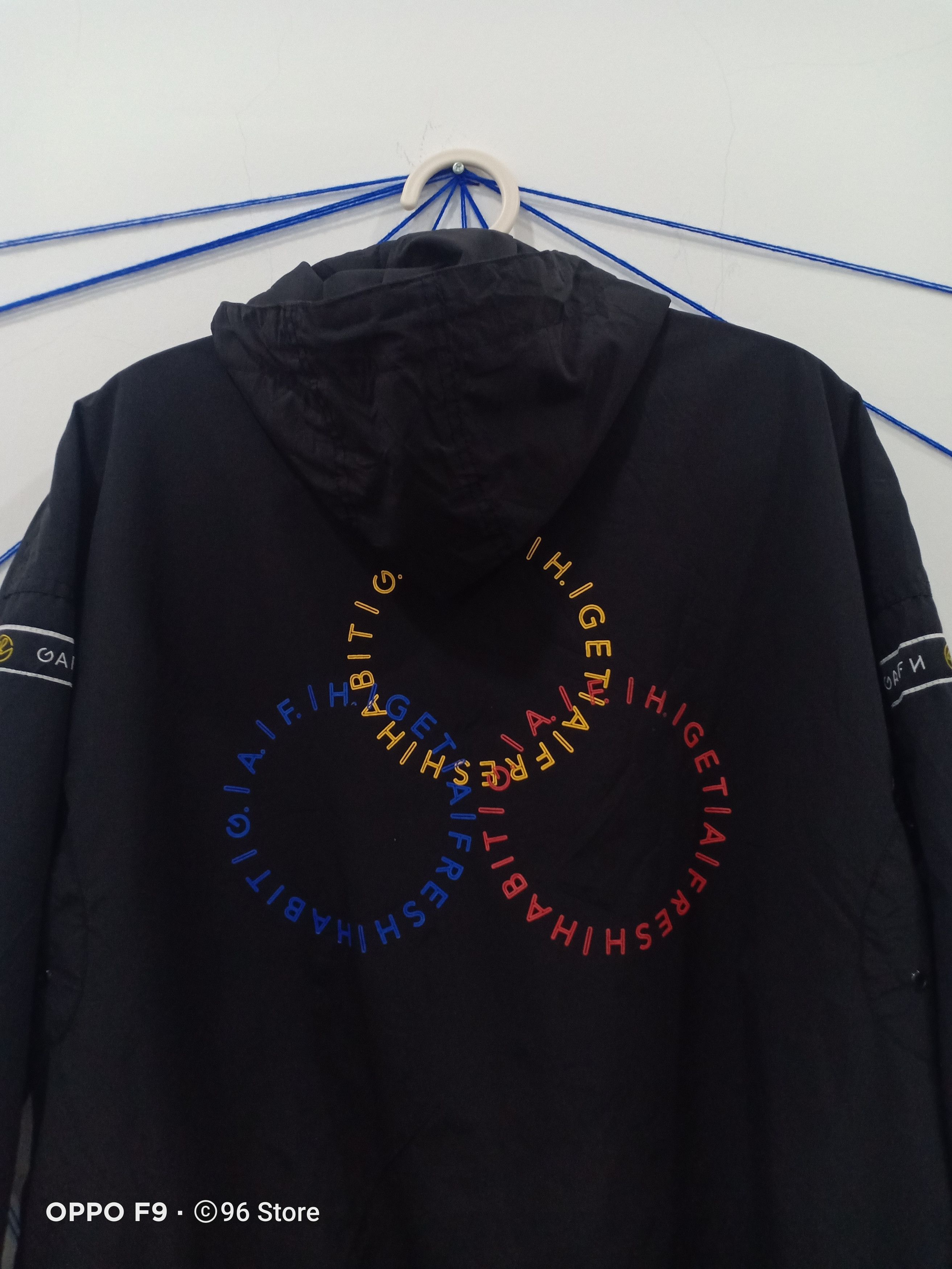 Japanese Brand Japanese GAFH Half Zip Black Nylon Hoodie Jacket Size US S / EU 44-46 / 1 - 8 Thumbnail