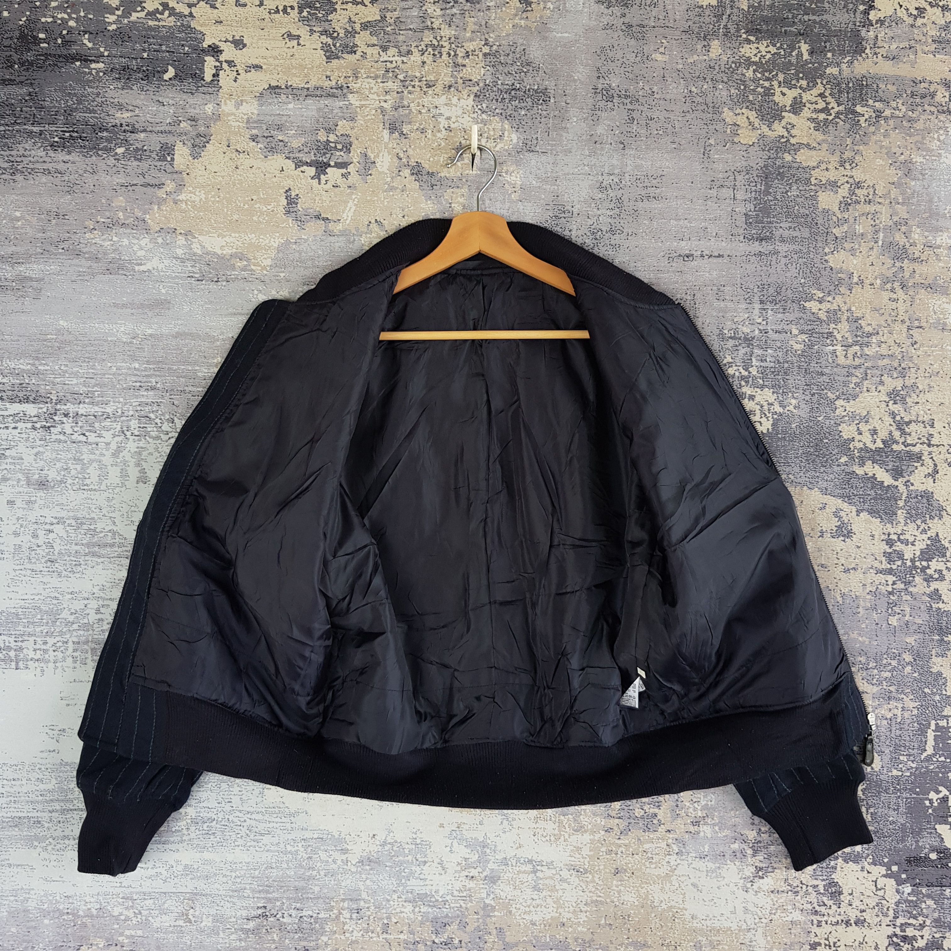 Japanese Brand × Vintage Japanese Varsity Flight Jacket Japanese Zipper Wool Jacket Size US M / EU 48-50 / 2 - 5 Thumbnail