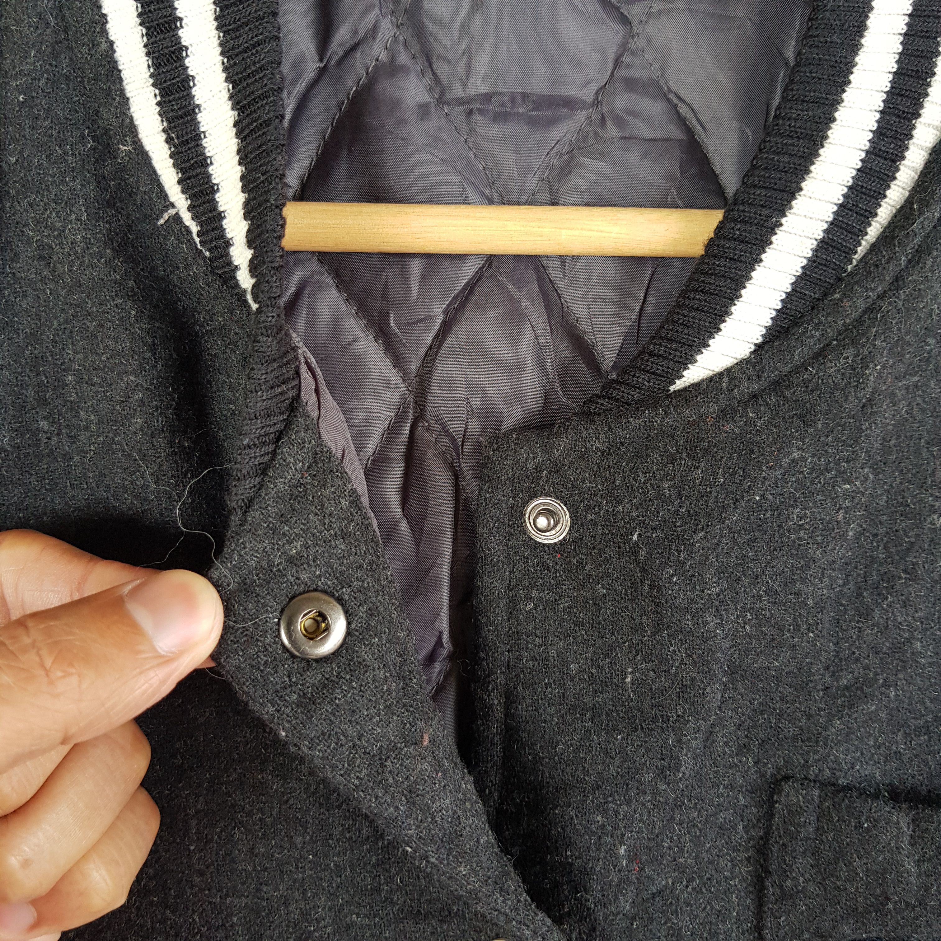 Japanese Brand × Vintage Vintage Harris Tweed Varsity Jacket Wool Jacket - BS70059. Size US S / EU 44-46 / 1 - 6 Thumbnail