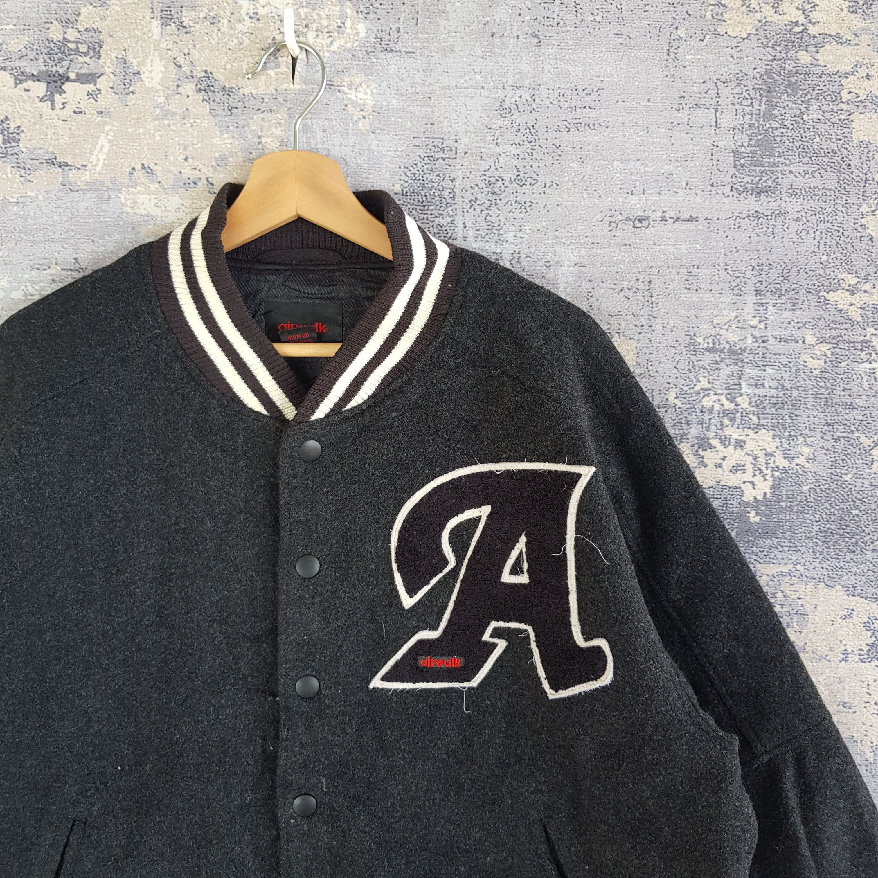Airwalk × Vintage Vintage Airwalk Varsity Jacket Letterman Wool Jacket Size US L / EU 52-54 / 3 - 6 Thumbnail