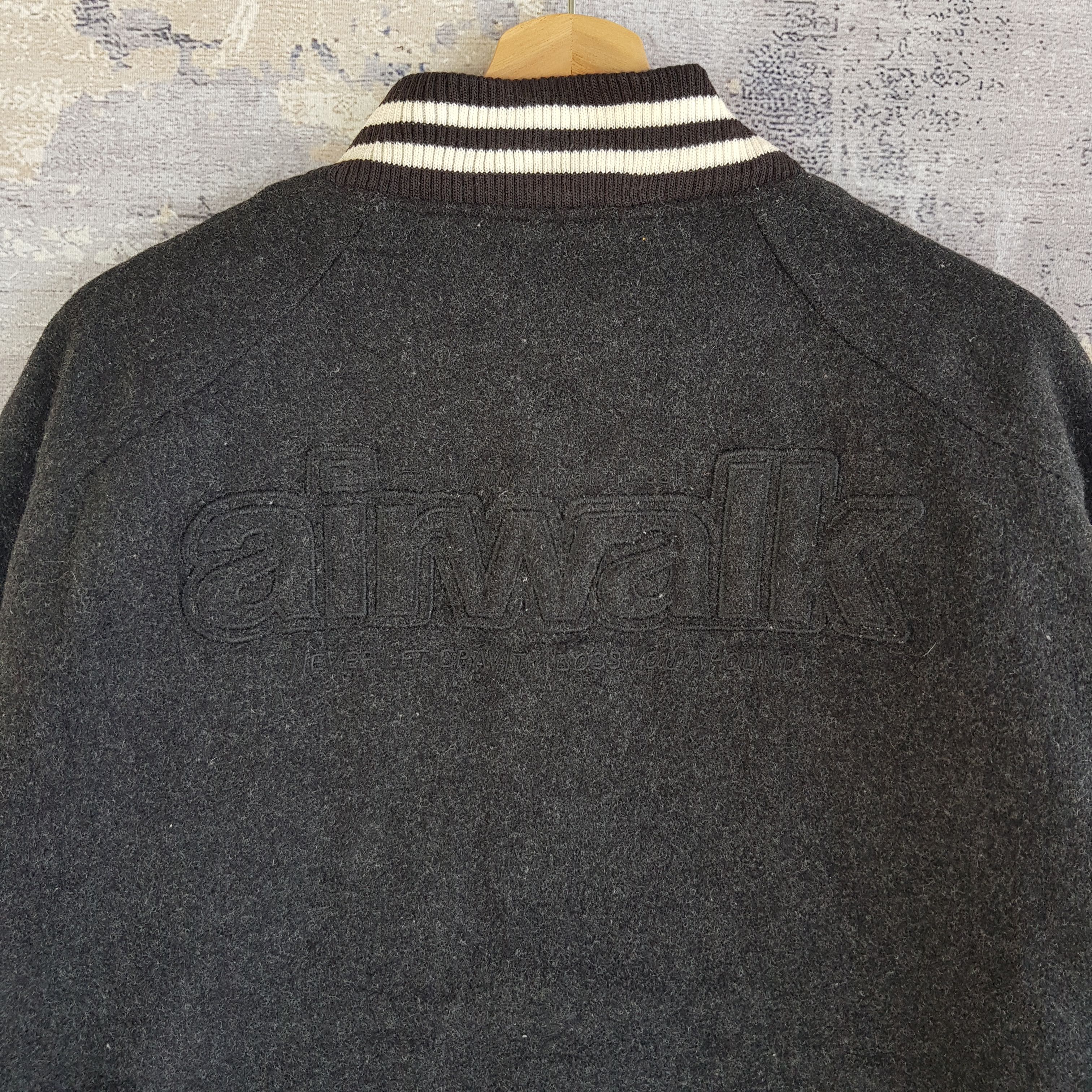 Airwalk × Vintage Vintage Airwalk Varsity Jacket Letterman Wool Jacket Size US L / EU 52-54 / 3 - 7 Thumbnail