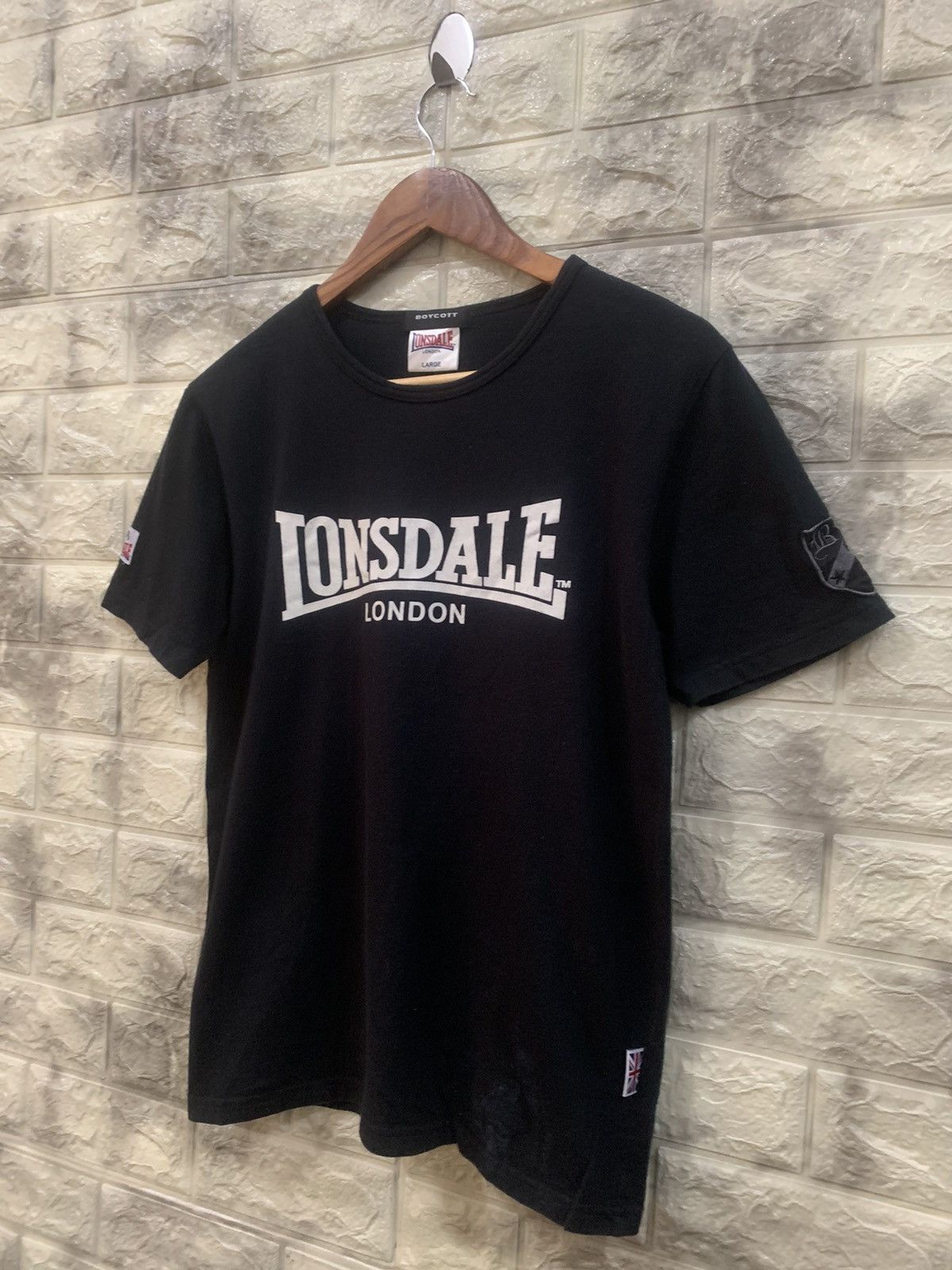 Boycott Boycott x Lonsdale big logo t-shirt Size US L / EU 52-54 / 3 - 4 Thumbnail