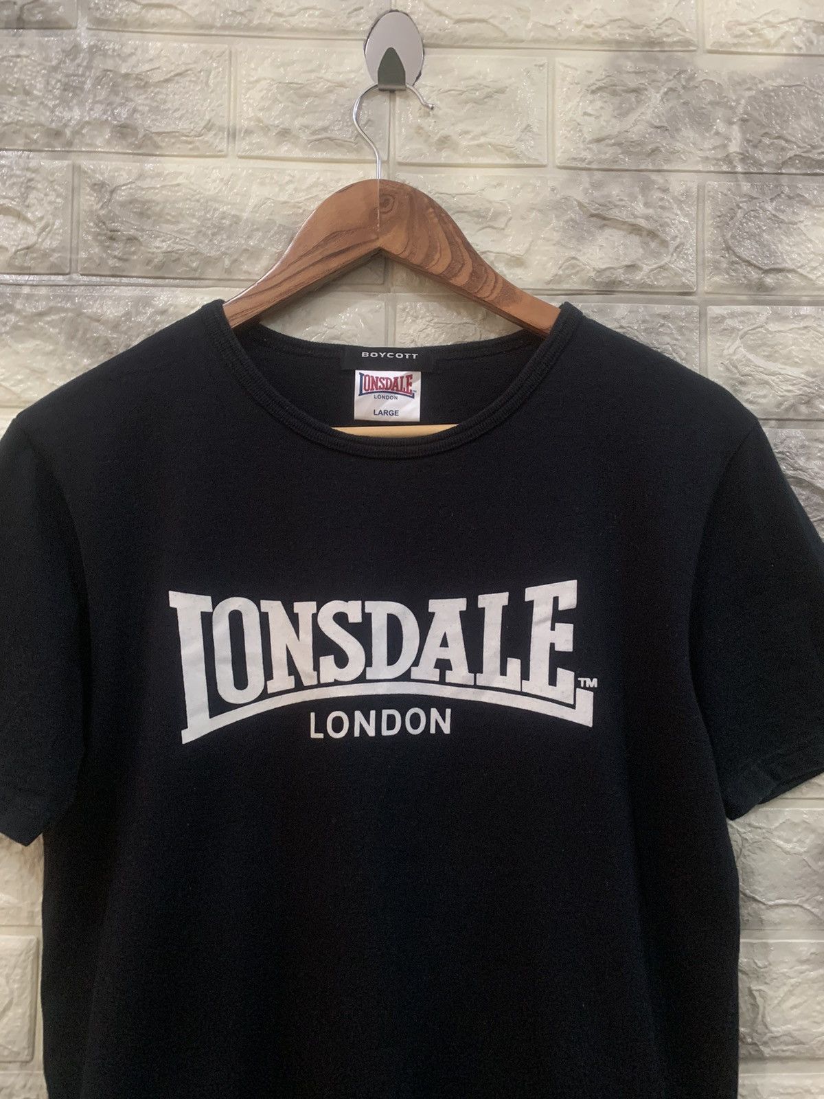 Boycott Boycott x Lonsdale big logo t-shirt Size US L / EU 52-54 / 3 - 5 Thumbnail