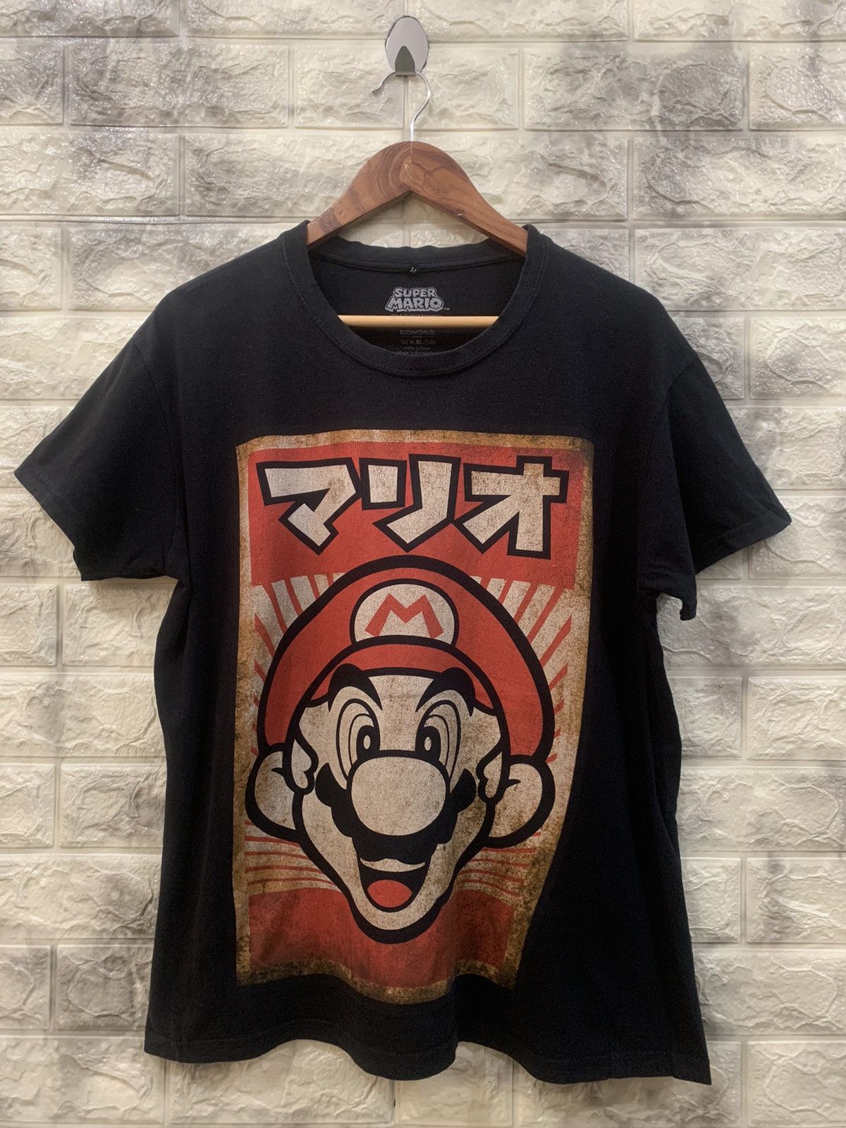 image of 2018 Super Mario X Nintendo Black Shirt, Men's (Size Medium)