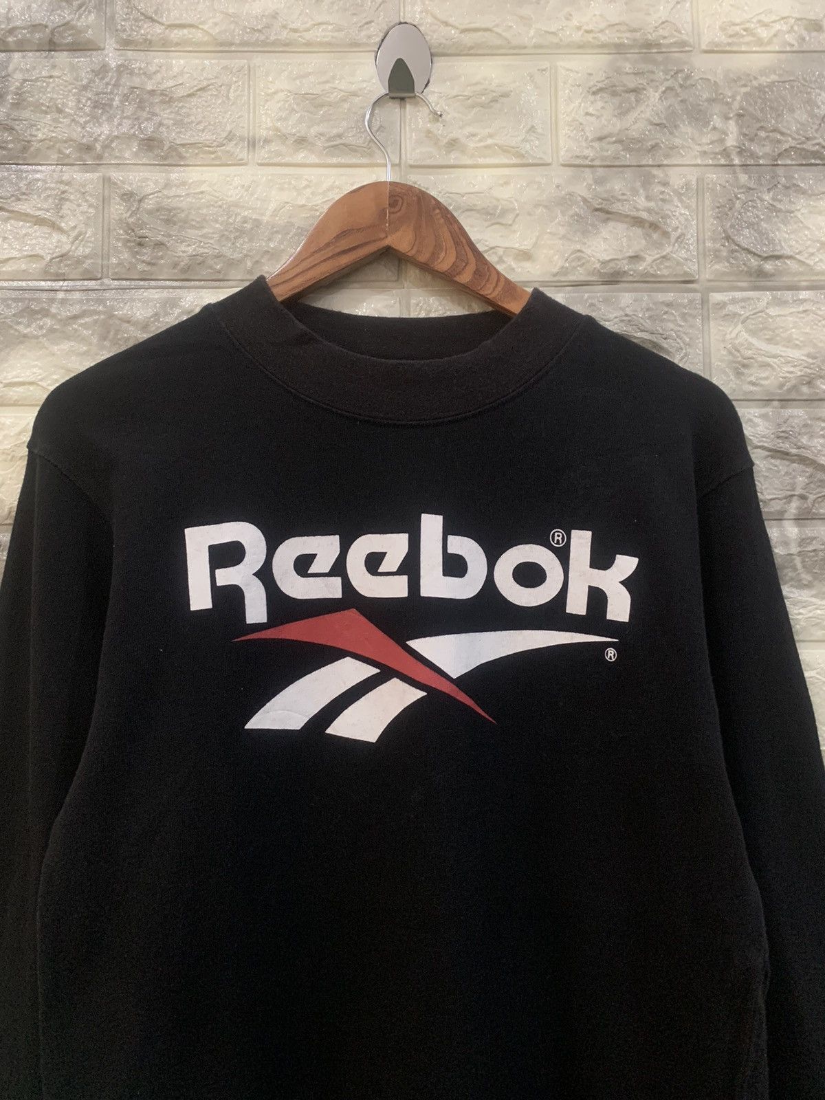 Reebok × Vintage Vintage Reebok big logo black shirt Size US M / EU 48-50 / 2 - 5 Thumbnail