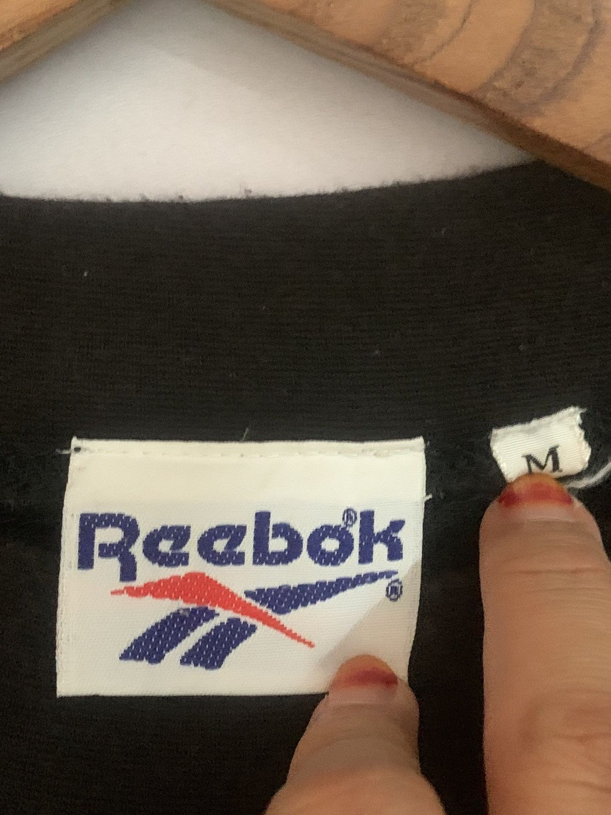 Reebok × Vintage Vintage Reebok big logo black shirt Size US M / EU 48-50 / 2 - 8 Thumbnail