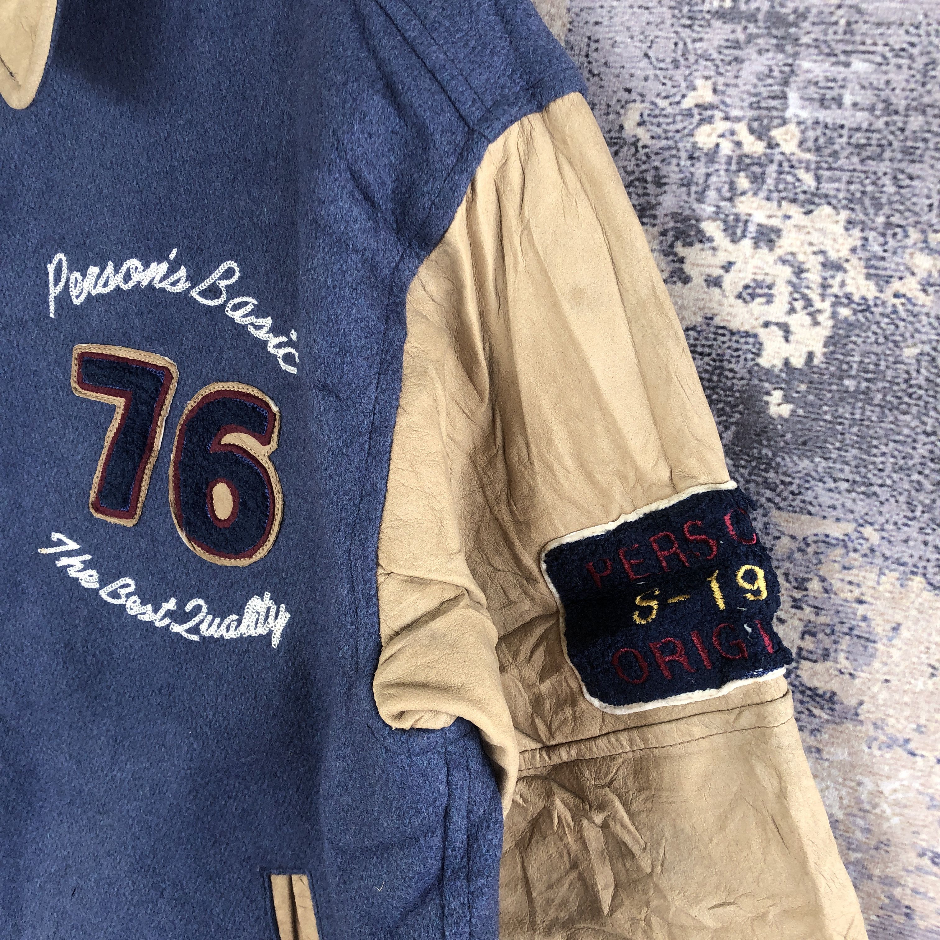 Vintage Vintage Person Varsity Jacket Japanese Baseball Wool Jacket Size US L / EU 52-54 / 3 - 9 Thumbnail