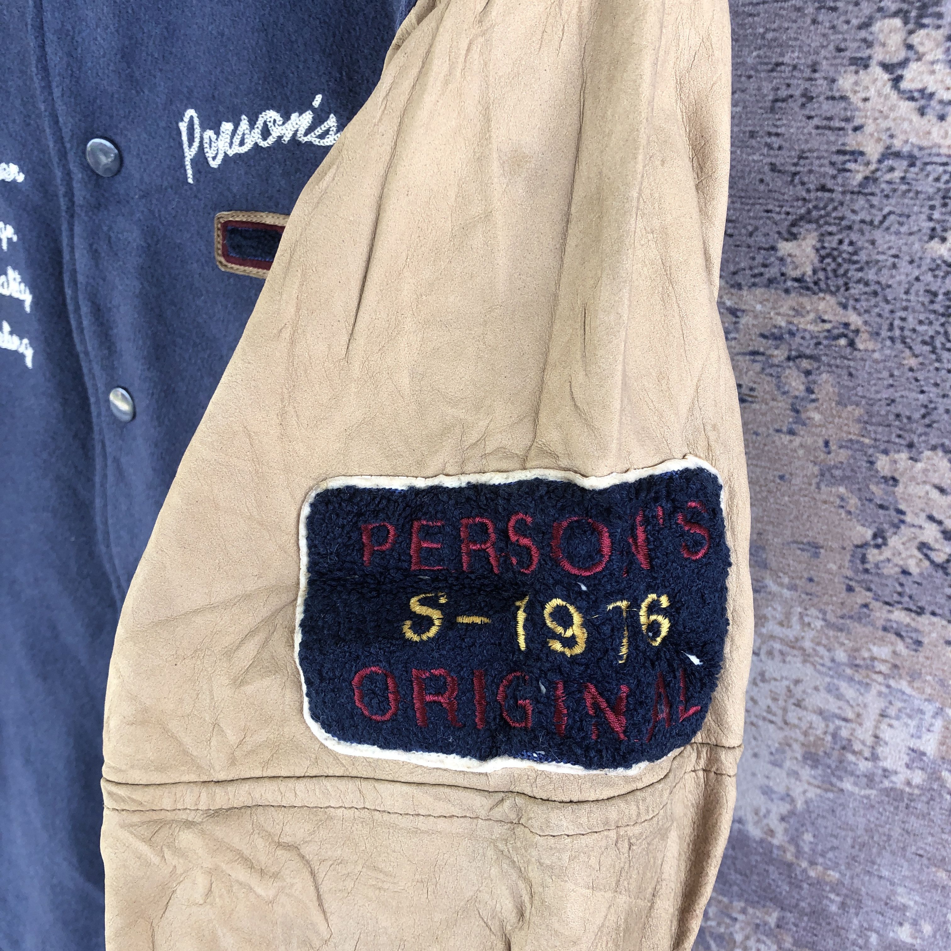 Vintage Vintage Person Varsity Jacket Japanese Baseball Wool Jacket Size US L / EU 52-54 / 3 - 11 Thumbnail