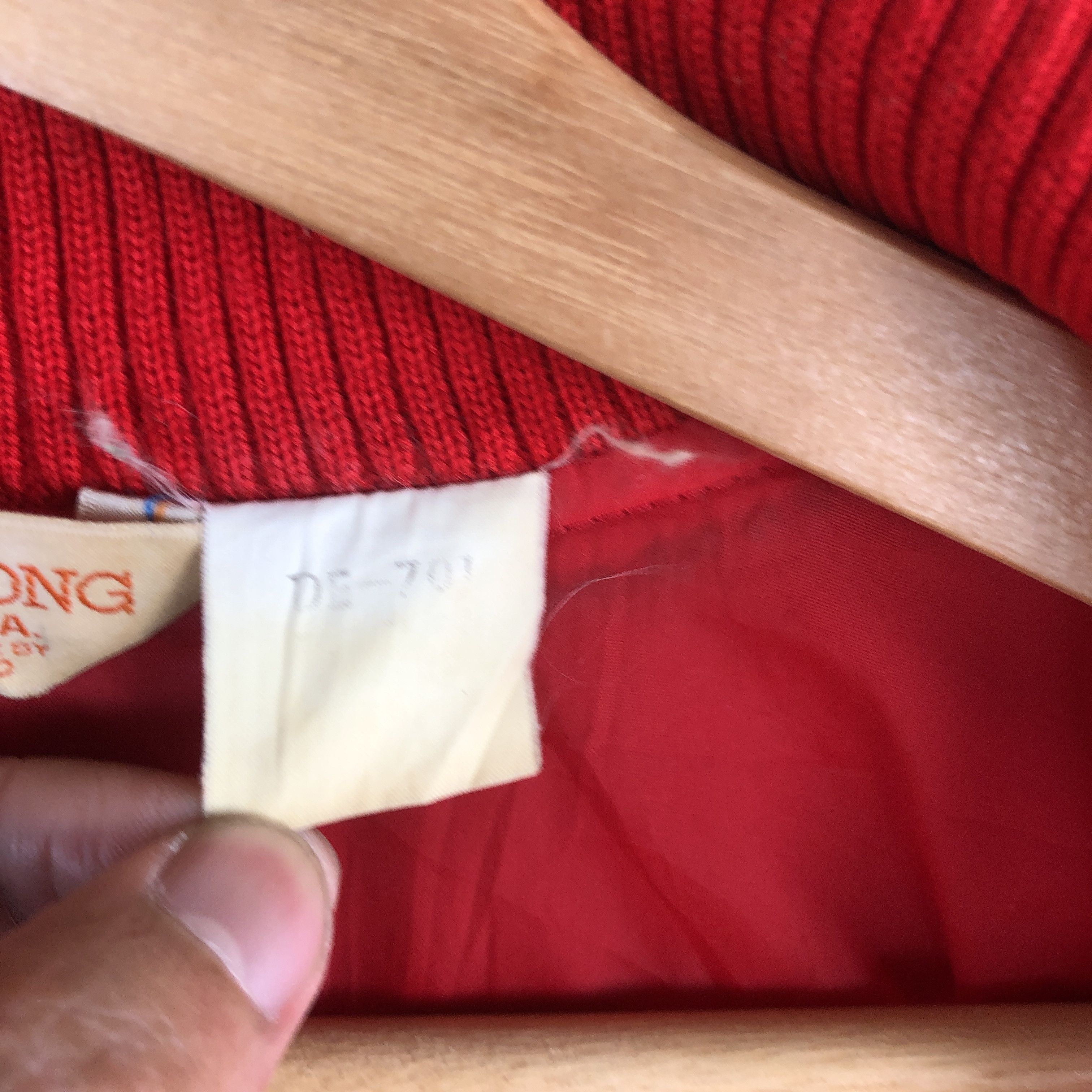 Delong × Vintage Vintage De Long Varsity Jacket Japanese Wool Jacket Size US M / EU 48-50 / 2 - 7 Thumbnail