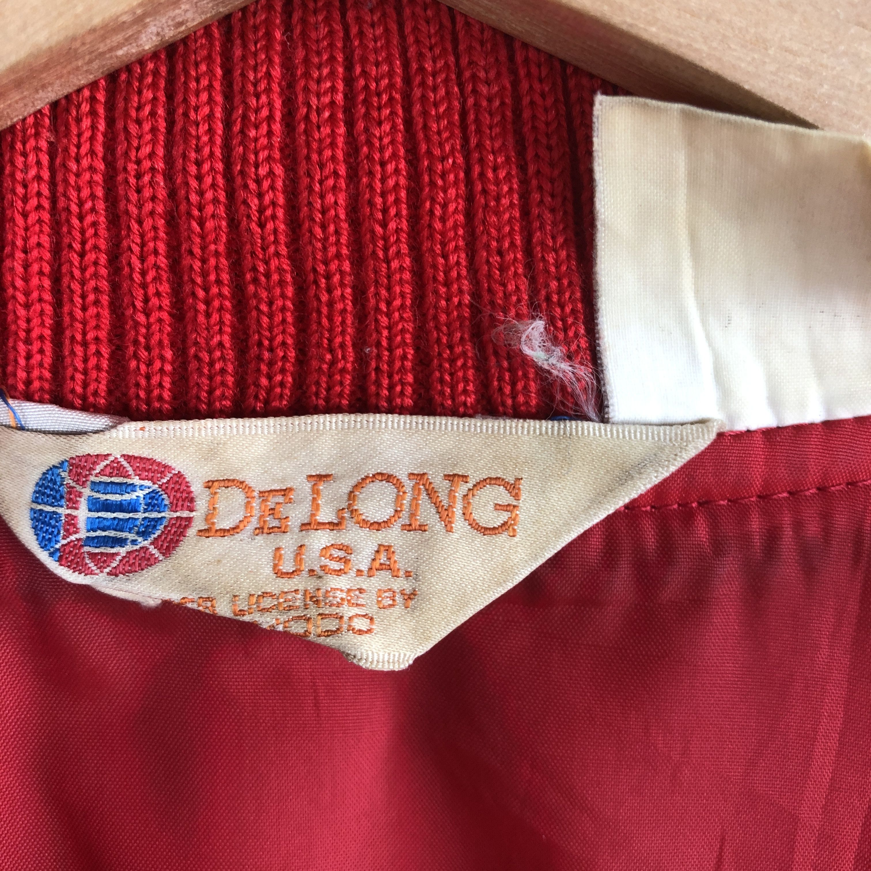 Delong × Vintage Vintage De Long Varsity Jacket Japanese Wool Jacket Size US M / EU 48-50 / 2 - 6 Thumbnail