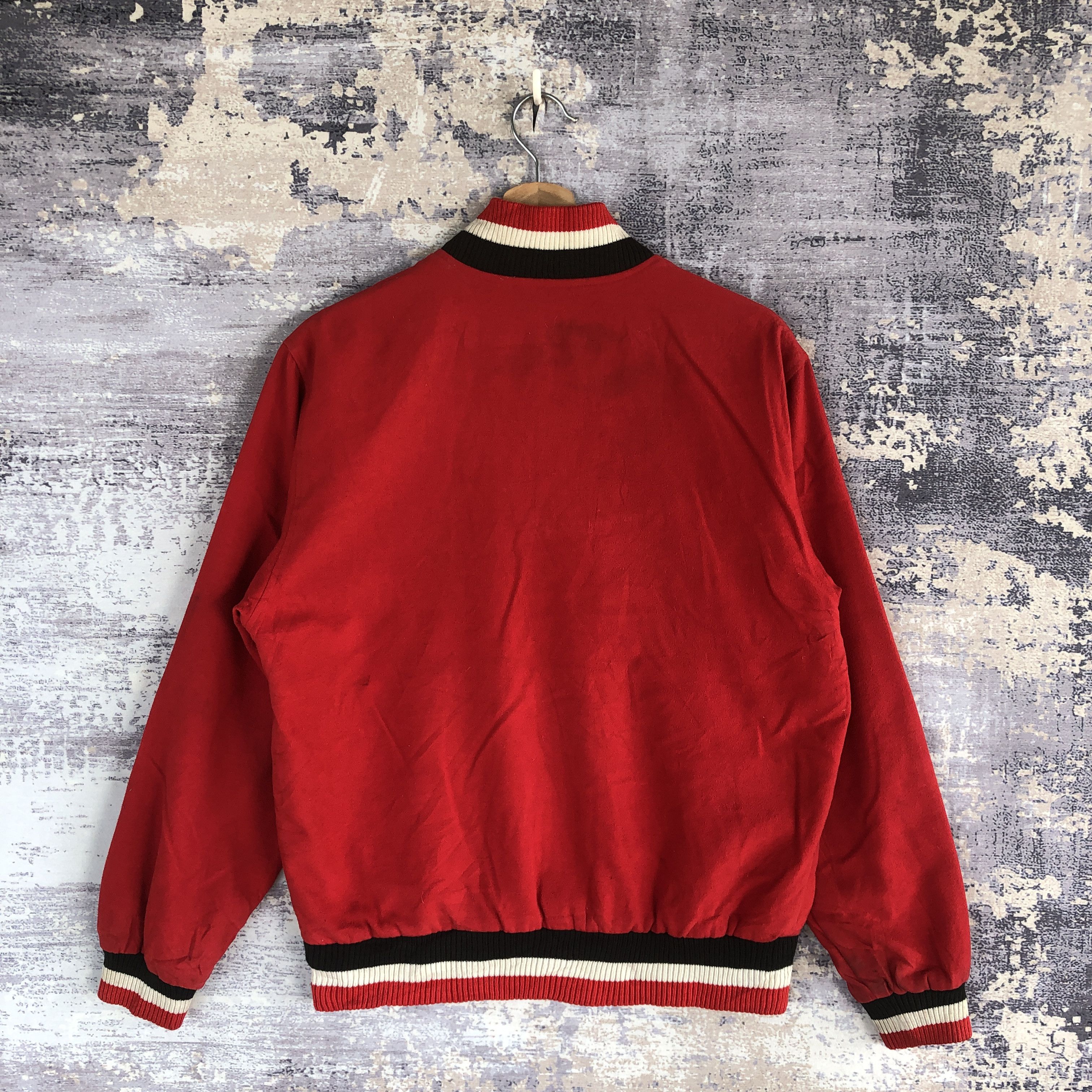 Delong × Vintage Vintage De Long Varsity Jacket Japanese Wool Jacket Size US M / EU 48-50 / 2 - 2 Thumbnail