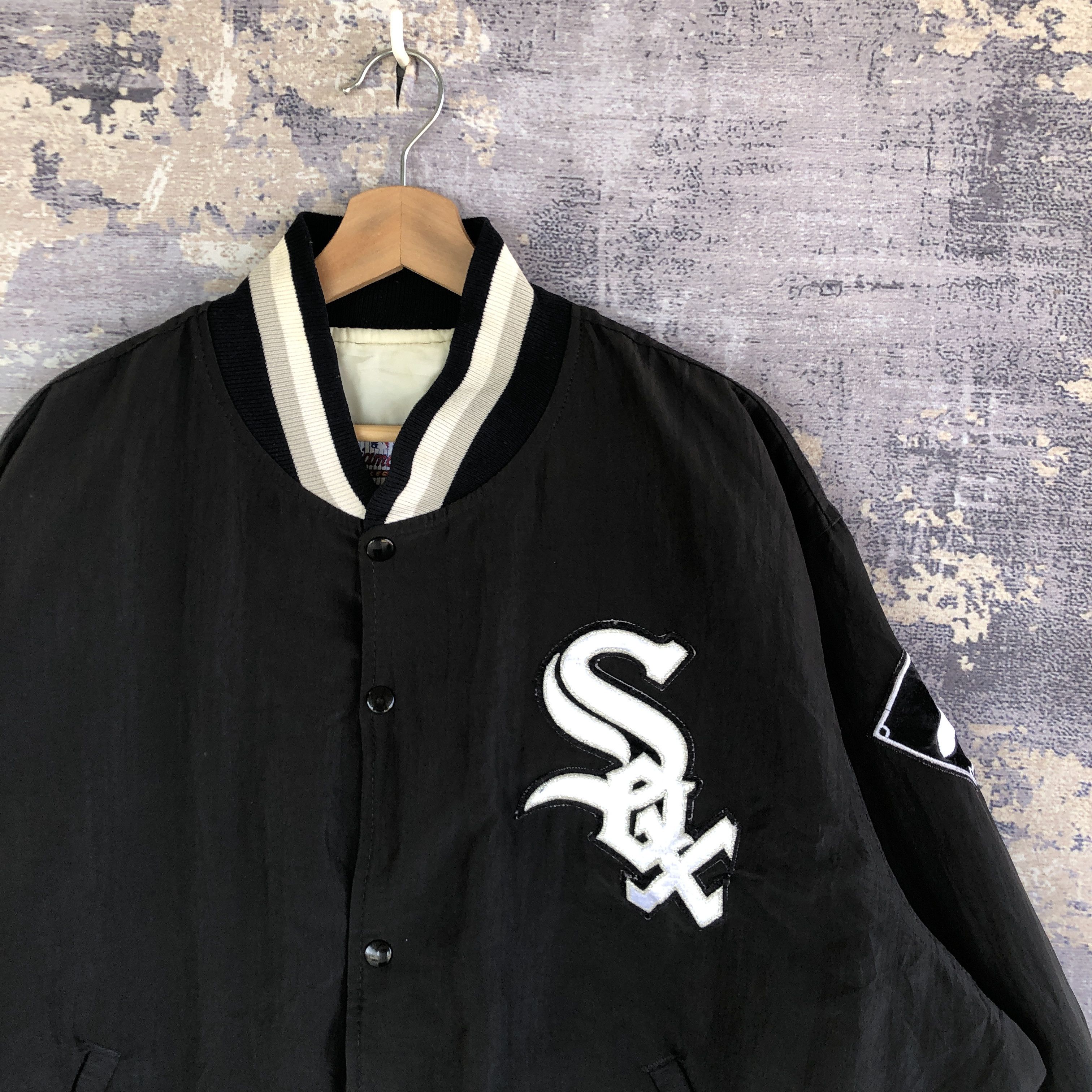 MLB × Vintage Chicago White Sox Baseball Jacket MLB Varsity Jacket Size US XXL / EU 58 / 5 - 5 Thumbnail