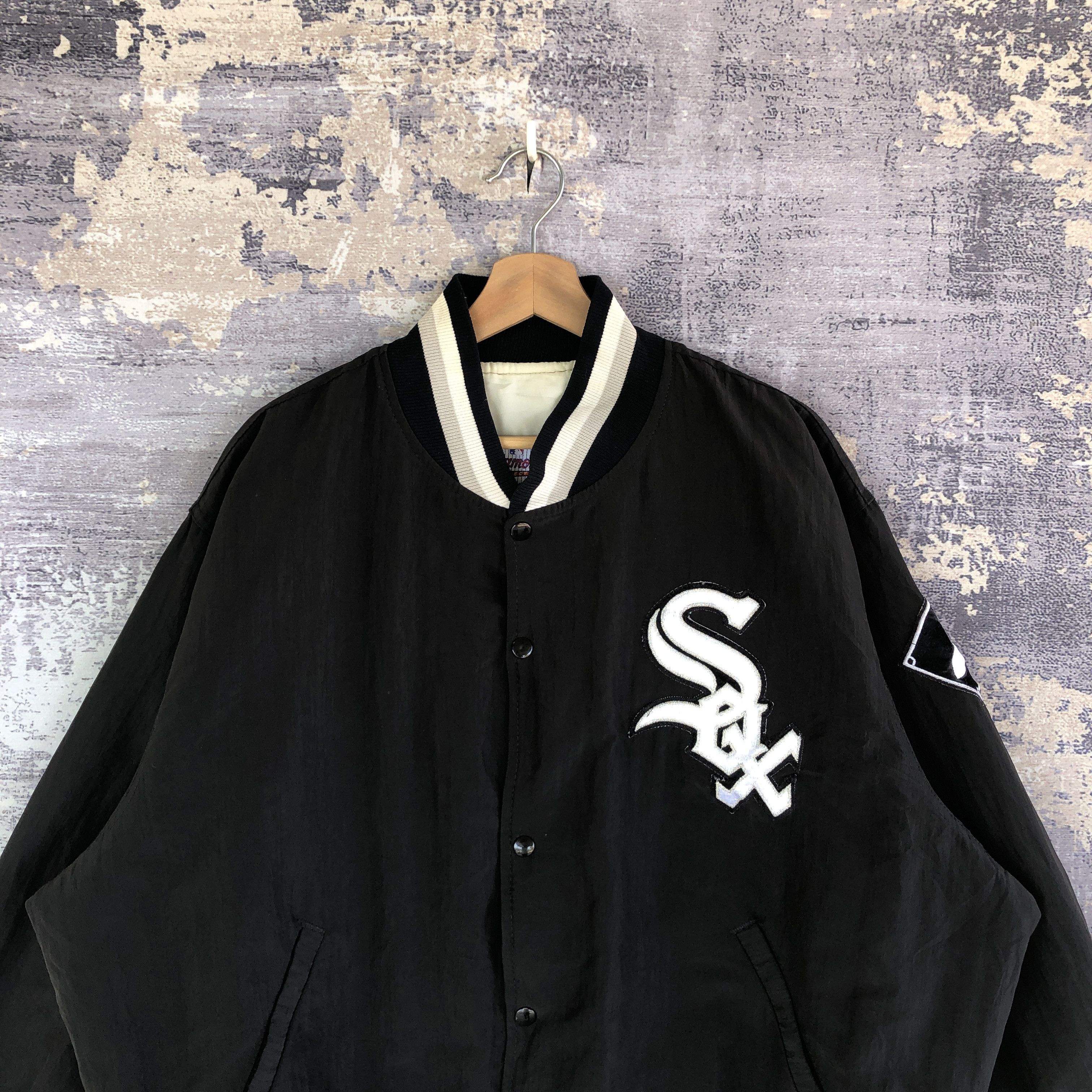 MLB × Vintage Chicago White Sox Baseball Jacket MLB Varsity Jacket Size US XXL / EU 58 / 5 - 3 Thumbnail