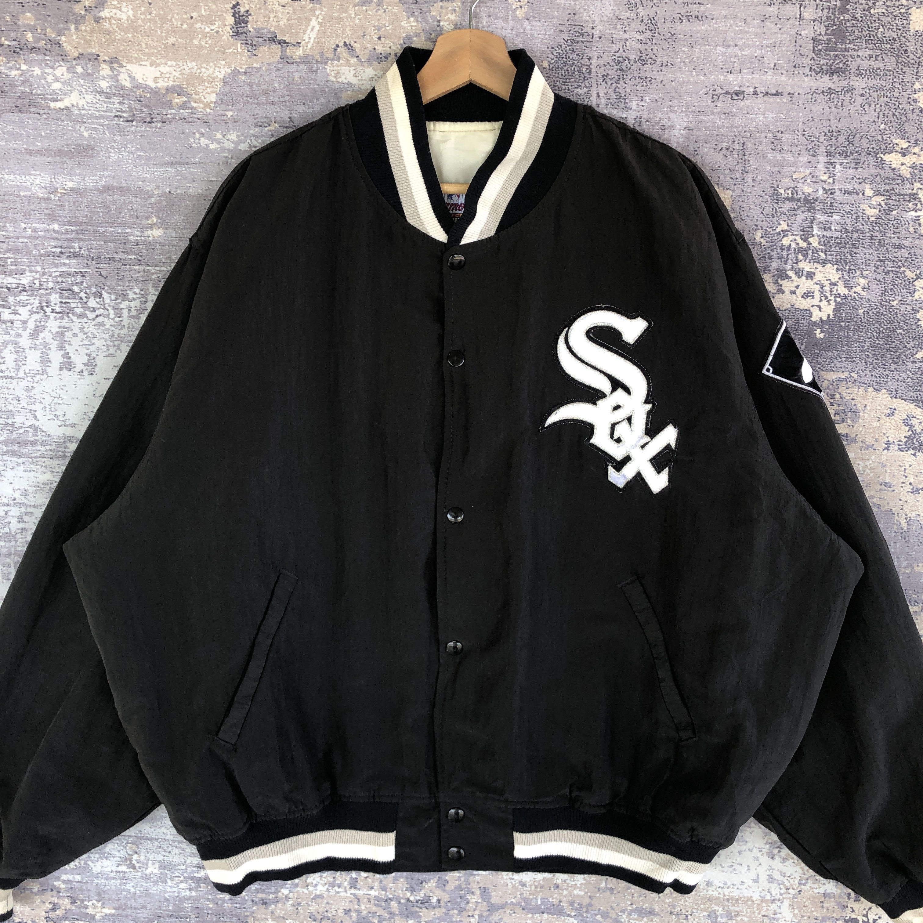 MLB × Vintage Chicago White Sox Baseball Jacket MLB Varsity Jacket Size US XXL / EU 58 / 5 - 4 Thumbnail