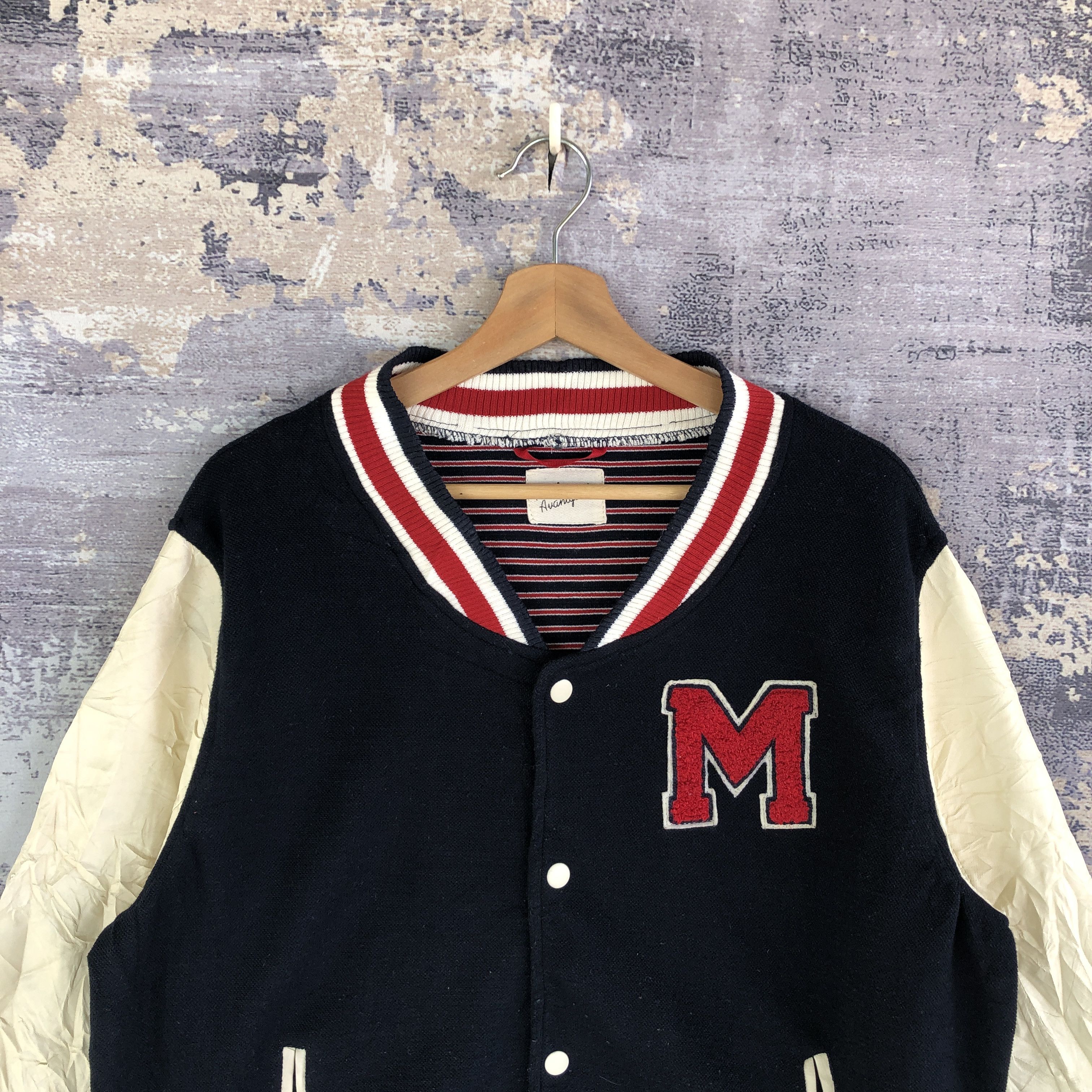 Japanese Brand Avail Avantgarde Varsity Jacket Japanese Wool Jacket Size US M / EU 48-50 / 2 - 3 Thumbnail