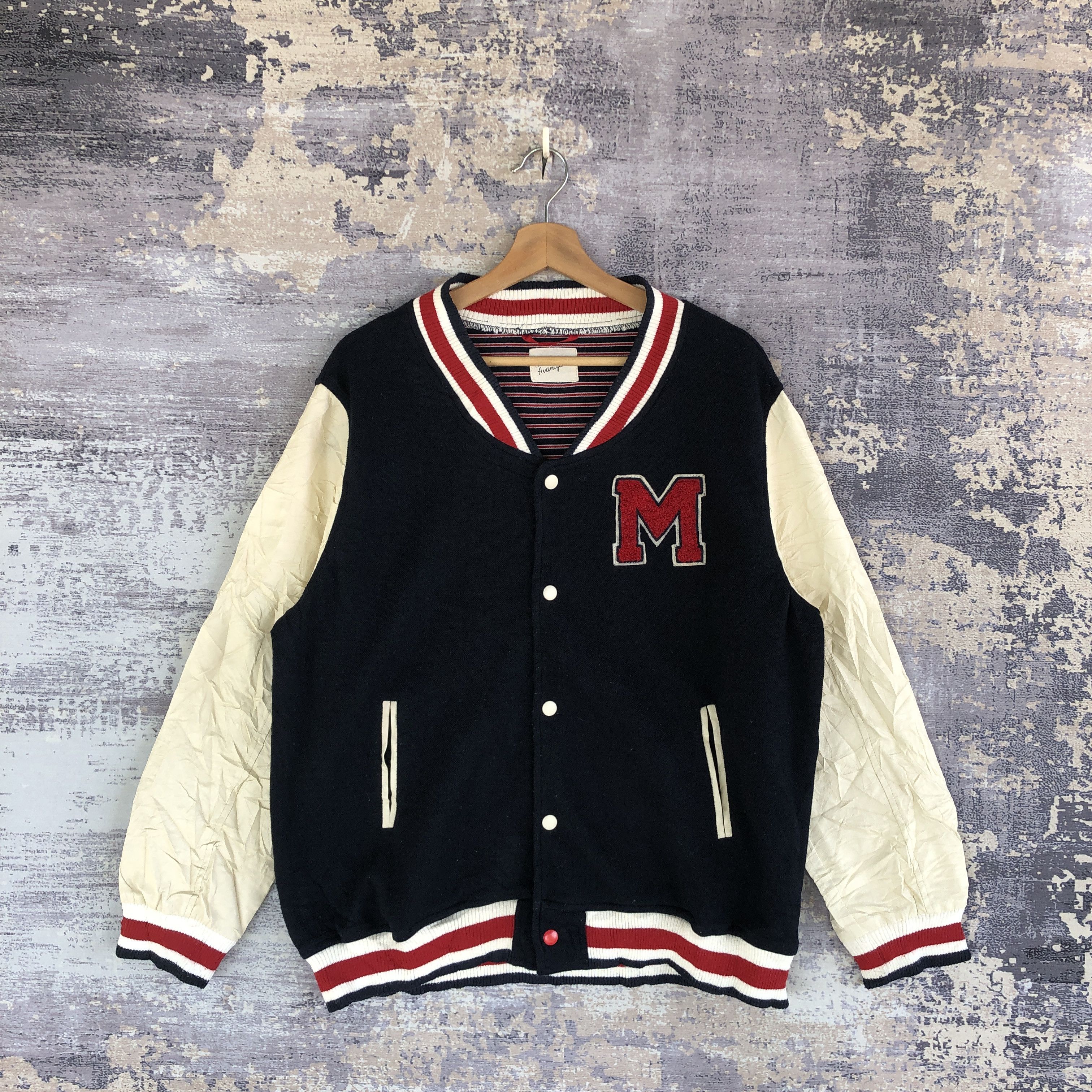 Japanese Brand Avail Avantgarde Varsity Jacket Japanese Wool Jacket Size US M / EU 48-50 / 2 - 1 Thumbnail