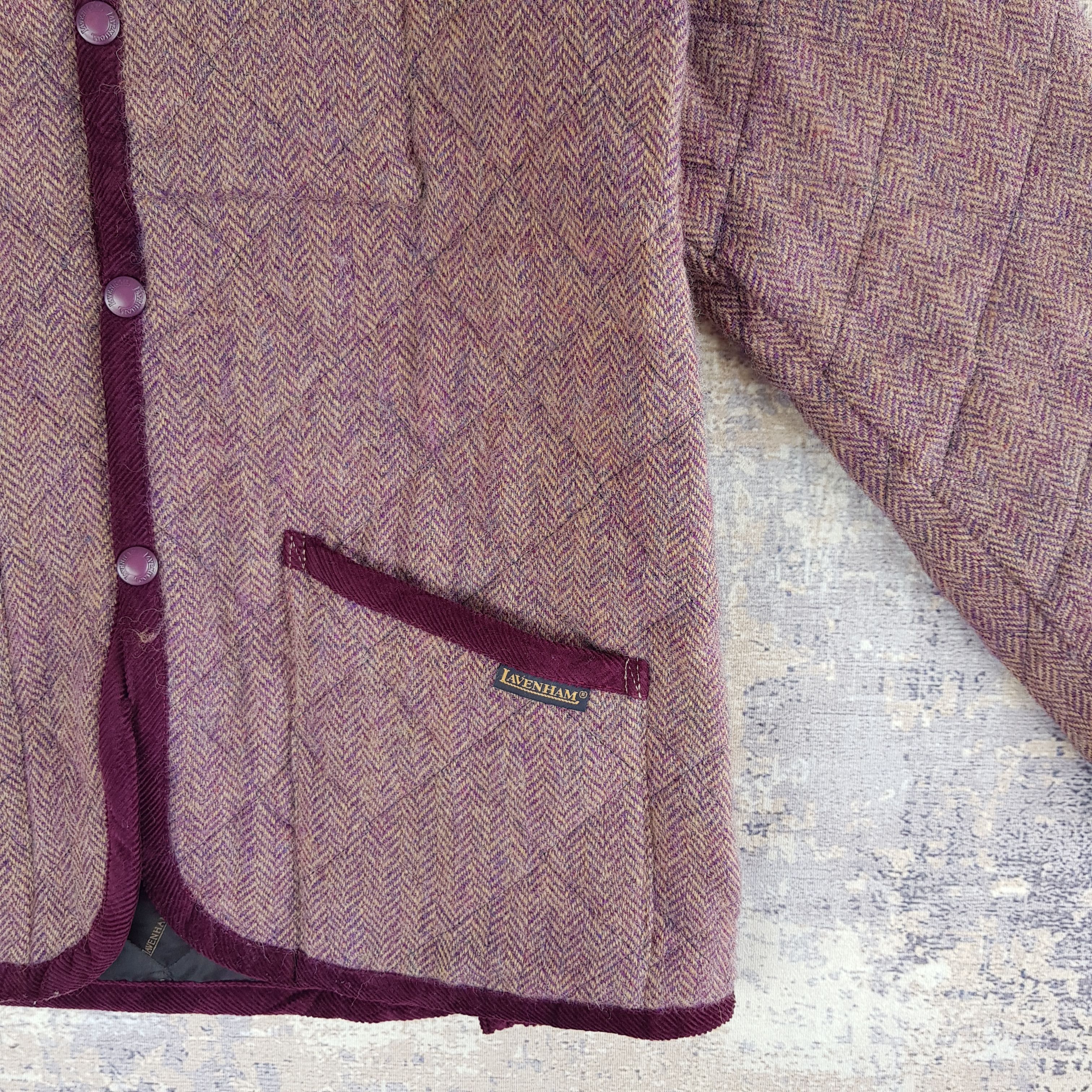 Japanese Brand × Vintage Vintage Laveham Jacket Quilted Wool Jacket England Made Size US S / EU 44-46 / 1 - 4 Thumbnail