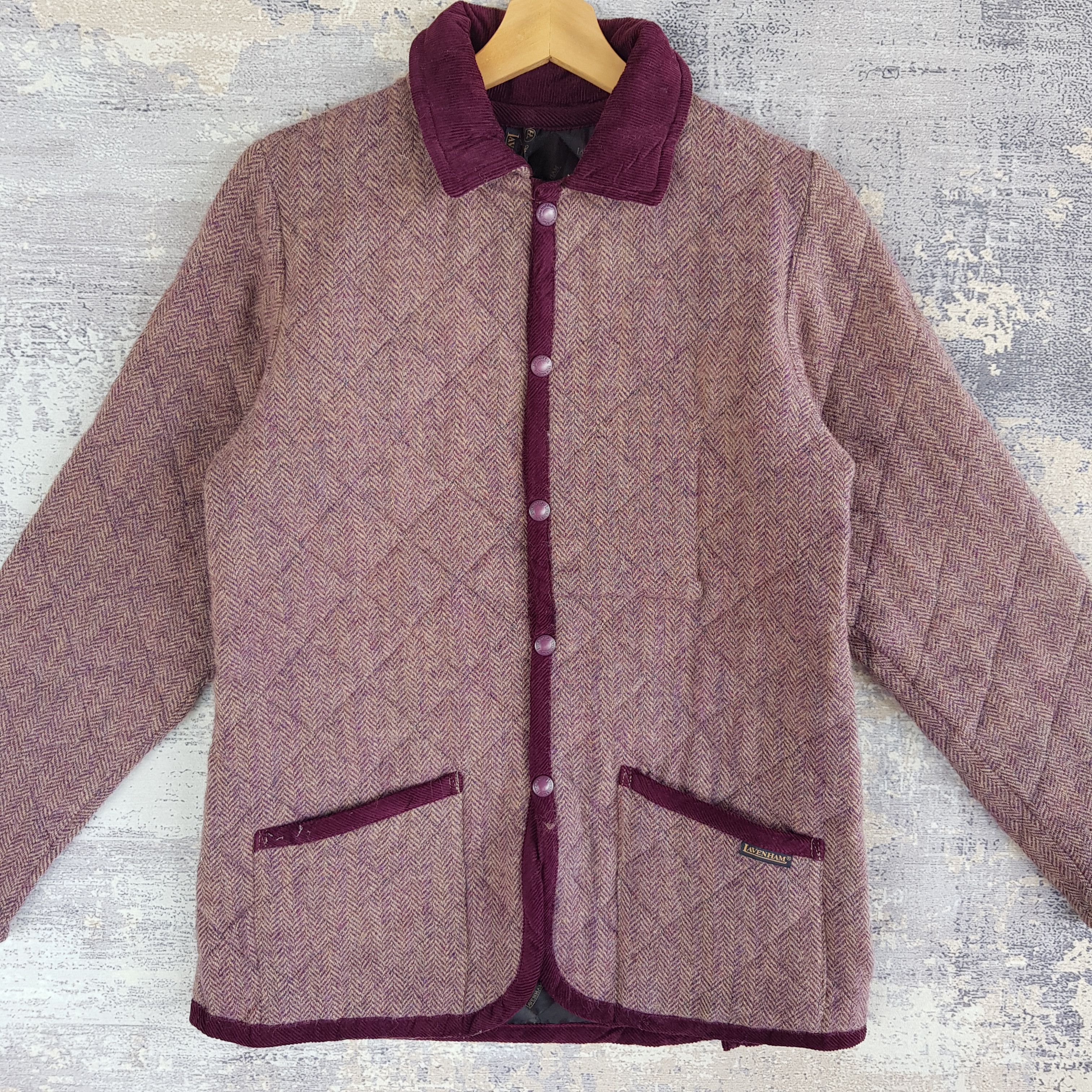 Japanese Brand × Vintage Vintage Laveham Jacket Quilted Wool Jacket England Made Size US S / EU 44-46 / 1 - 2 Thumbnail