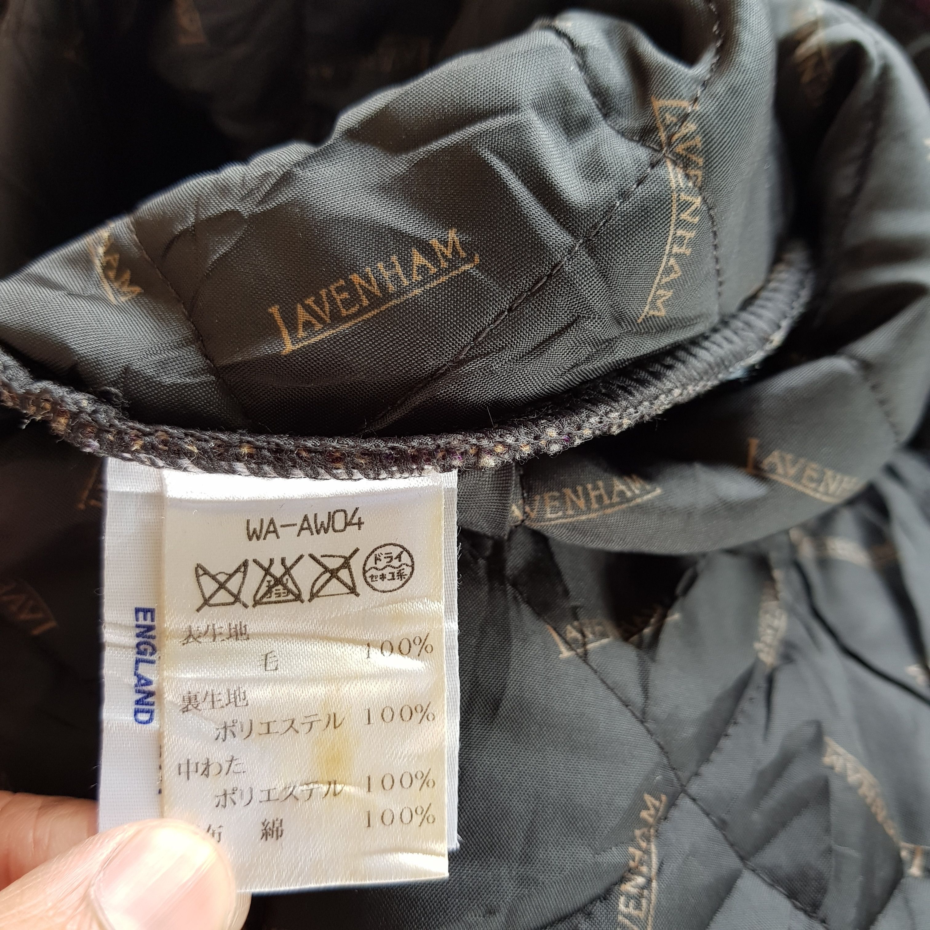 Japanese Brand × Vintage Vintage Laveham Jacket Quilted Wool Jacket England Made Size US S / EU 44-46 / 1 - 9 Thumbnail