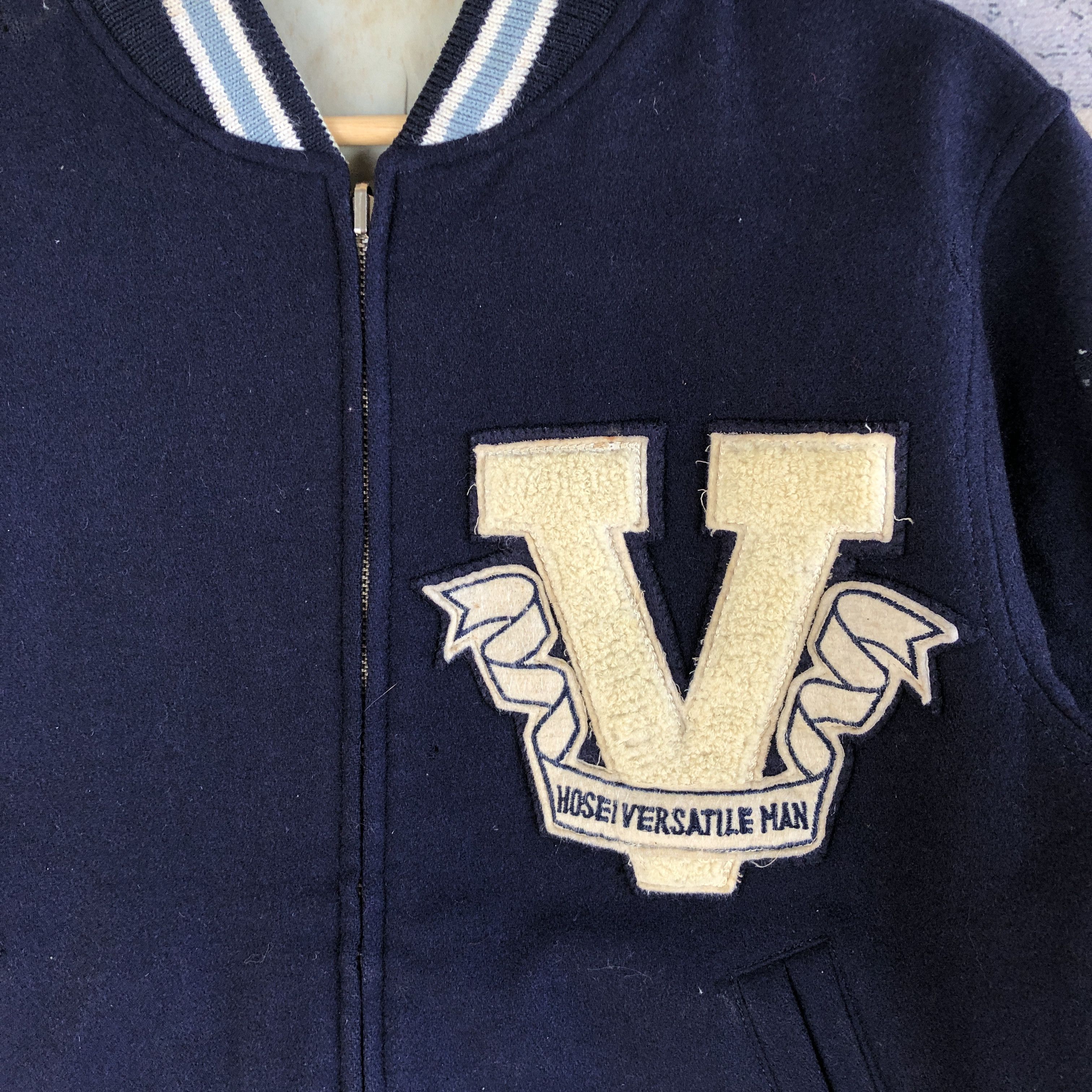 Japanese Brand × Vintage Vox Inc Varsity Jacket Reversible Letterman Wool Jacket Size US L / EU 52-54 / 3 - 5 Thumbnail