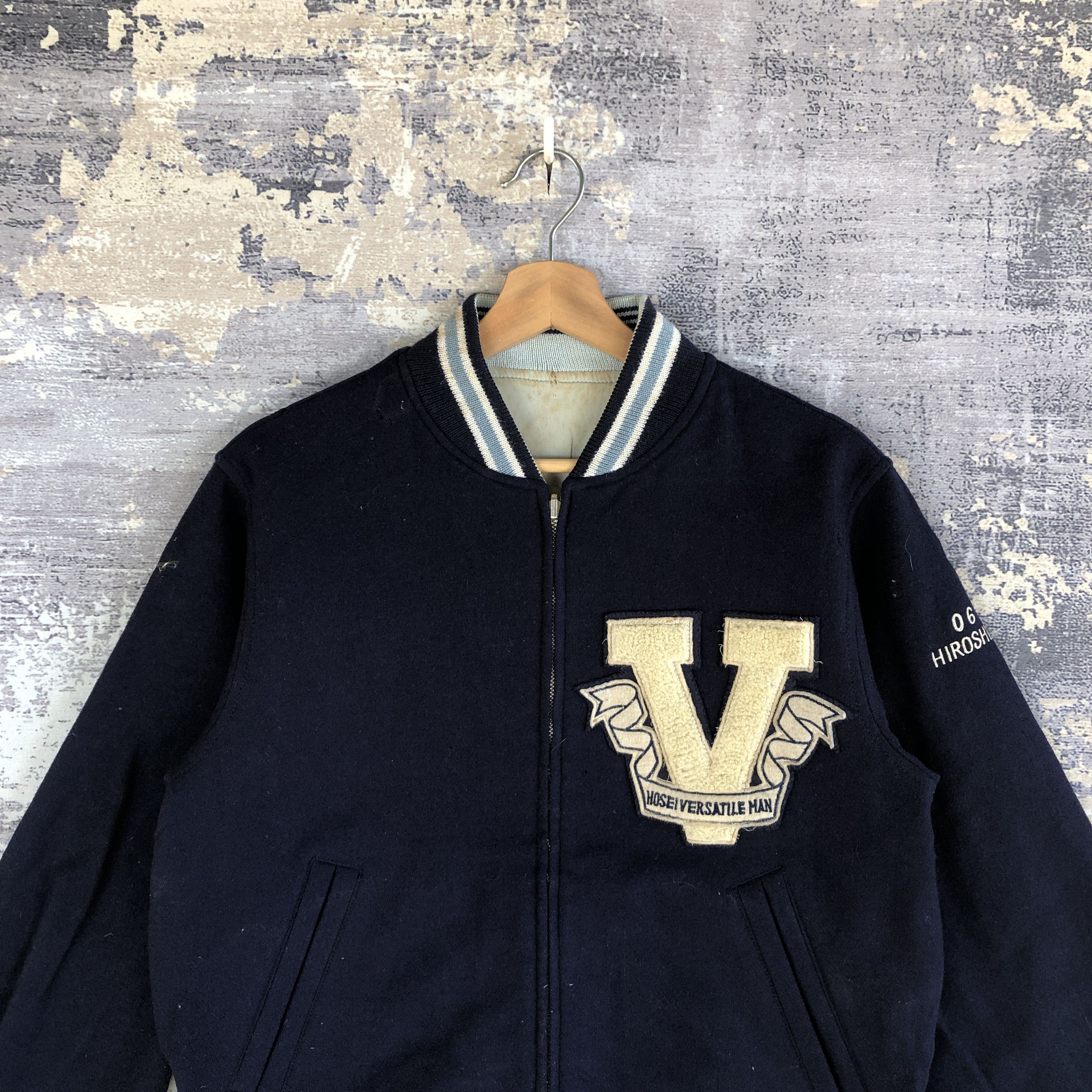 Japanese Brand × Vintage Vox Inc Varsity Jacket Reversible Letterman Wool Jacket Size US L / EU 52-54 / 3 - 3 Thumbnail