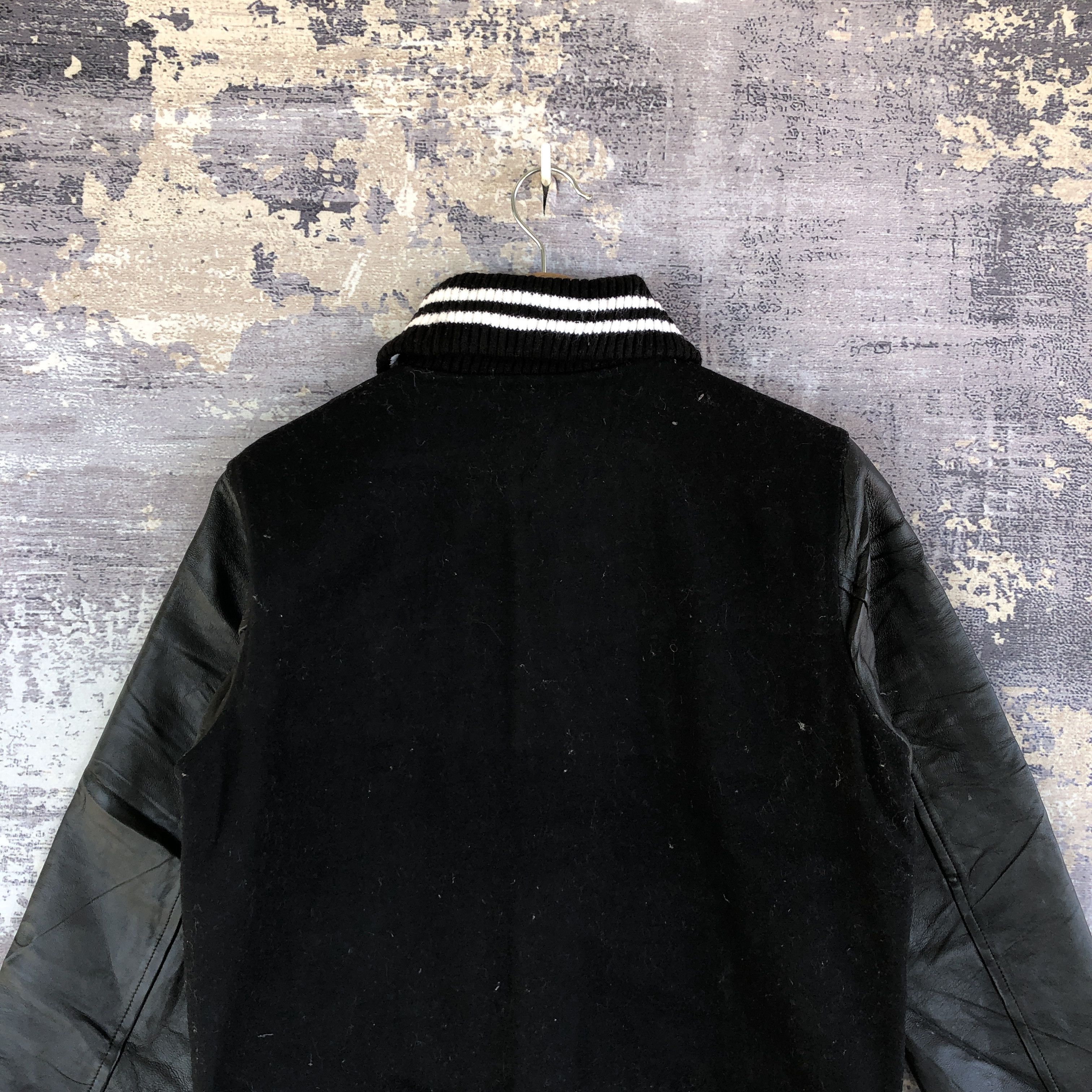 Beams Plus × Vintage Beams Varsity Jacket Japanese Leather Jacket Wool Jacket Size S / US 4 / IT 40 - 5 Thumbnail