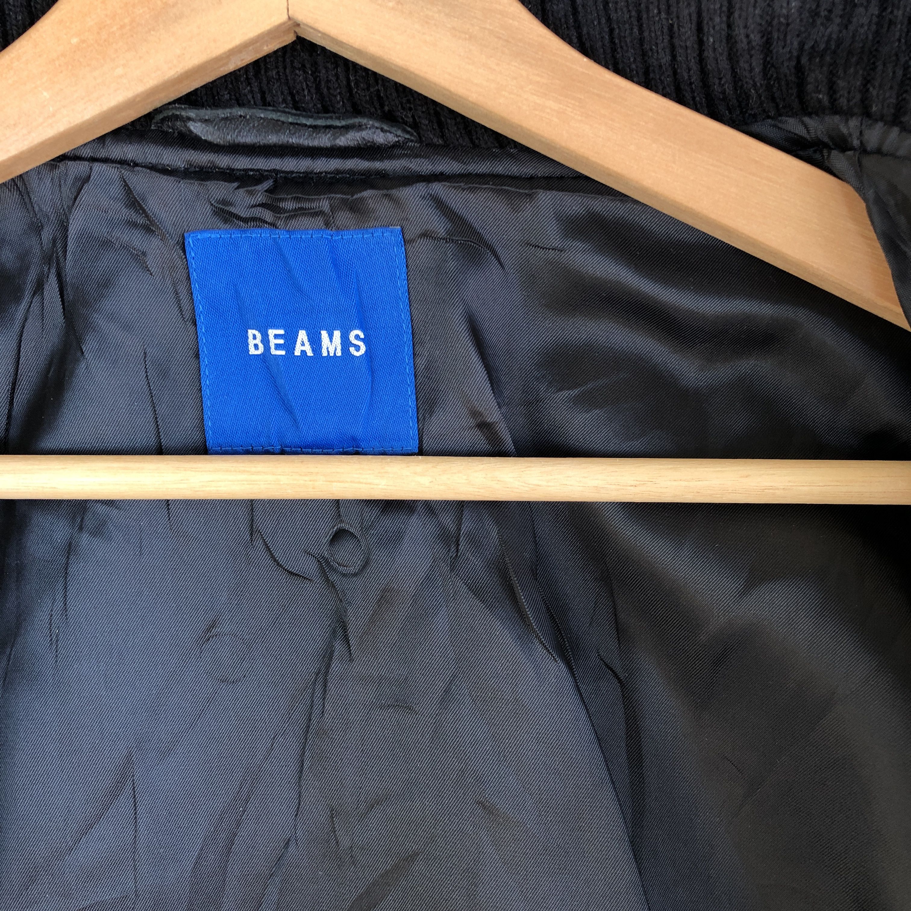 Beams Plus × Vintage Beams Varsity Jacket Japanese Leather Jacket Wool Jacket Size S / US 4 / IT 40 - 9 Thumbnail