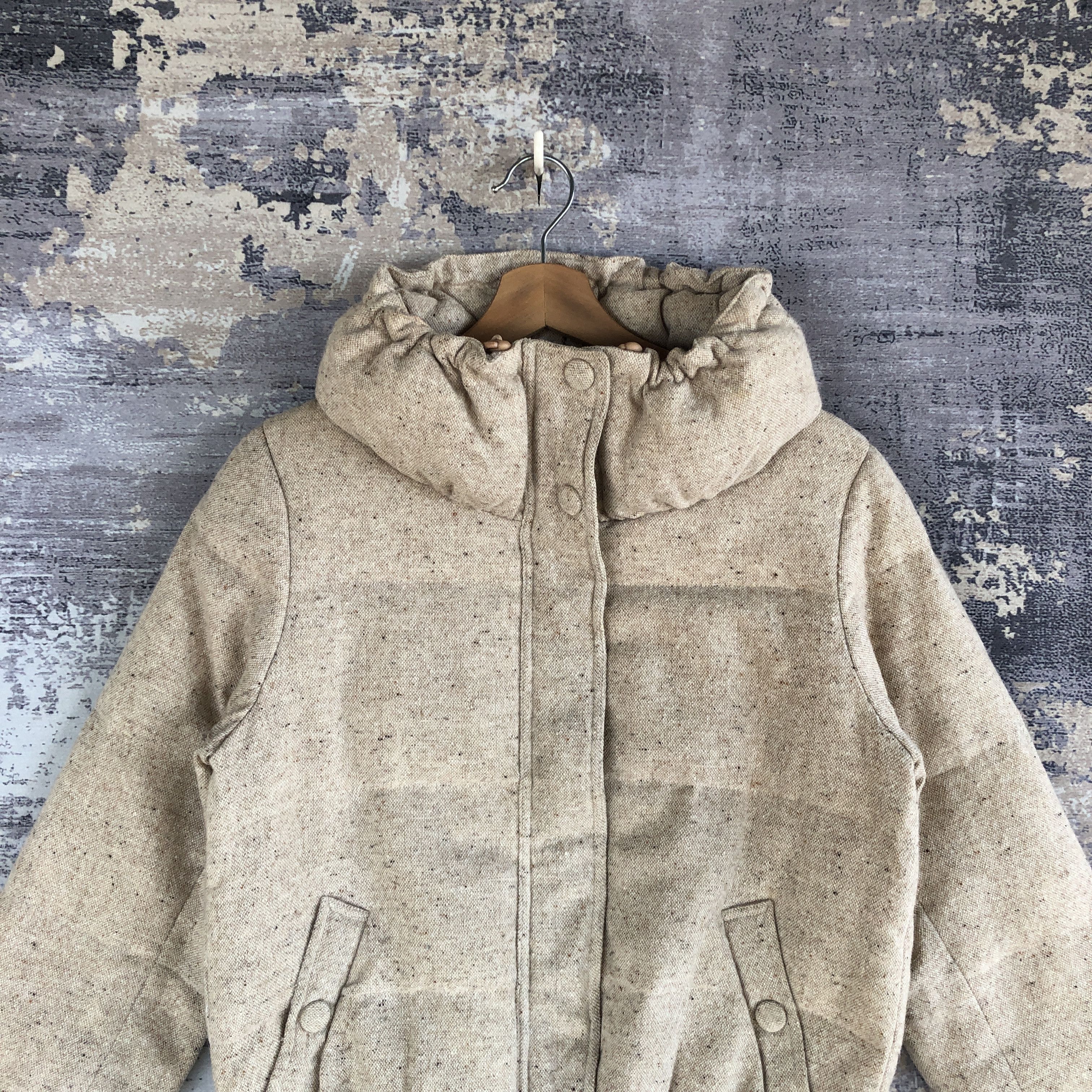 Japanese Brand × Vintage Enracine Puffer Jacket Varsity Jacket Enracine Wool Jacket Size US M / EU 48-50 / 2 - 3 Thumbnail
