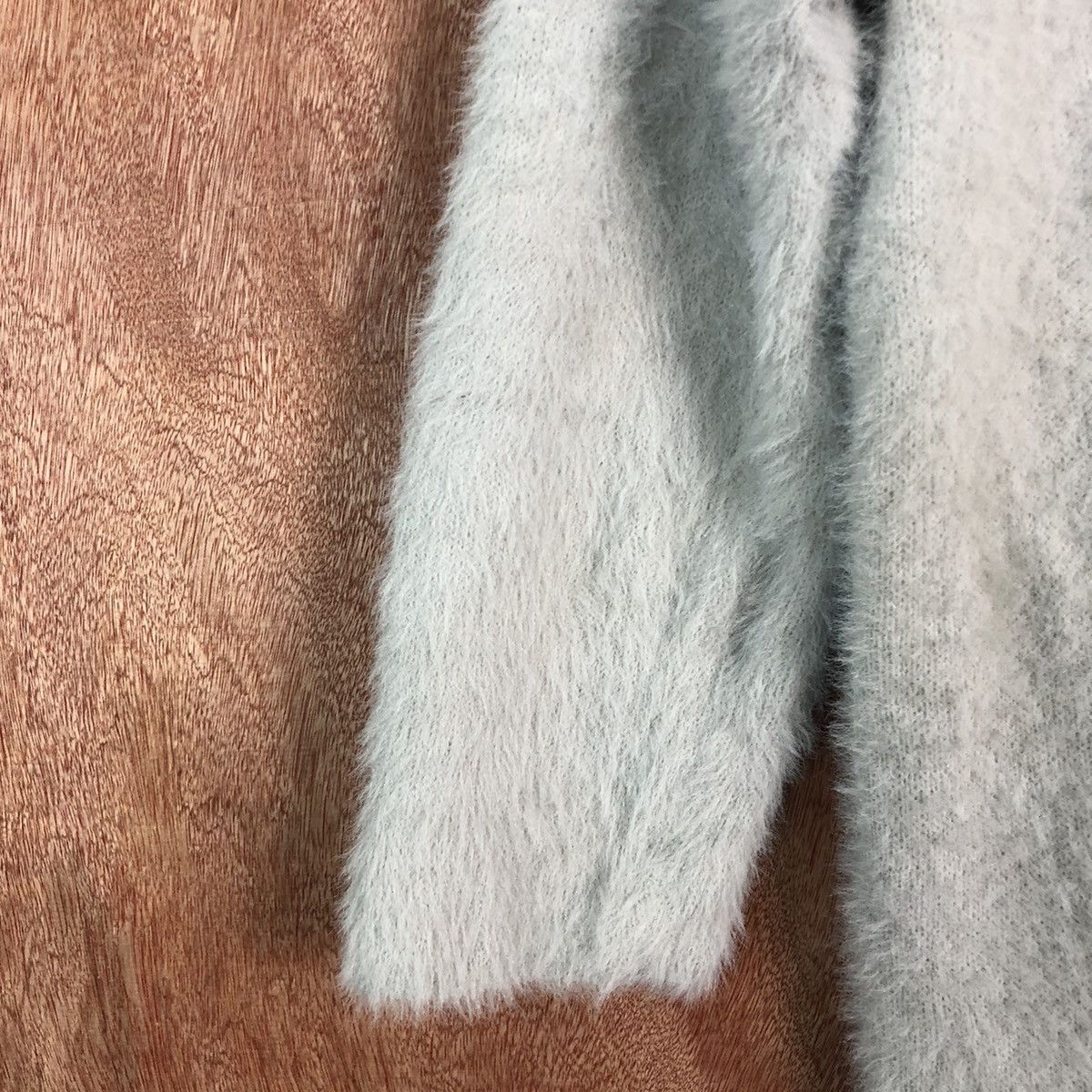 Japanese Brand DLL Rope Picnic Grey Mohair Shag Shaggy Cardigan #c309 Size US M / EU 48-50 / 2 - 6 Thumbnail