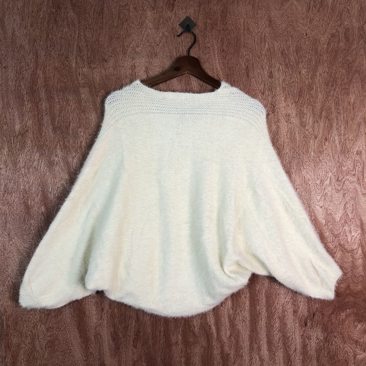 Homespun Knitwear Silent Worth White Shag Shaggy Knitwear #c327 Size US M / EU 48-50 / 2 - 10 Thumbnail