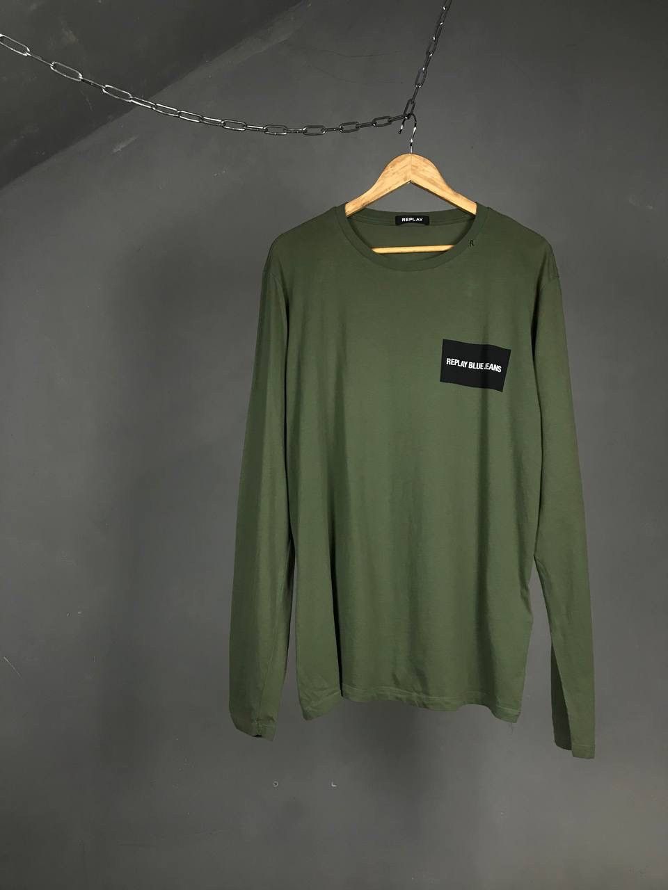 Replay Replay luxury streetwear patch logo longsleeve Size US XL / EU 56 / 4 - 1 Thumbnail