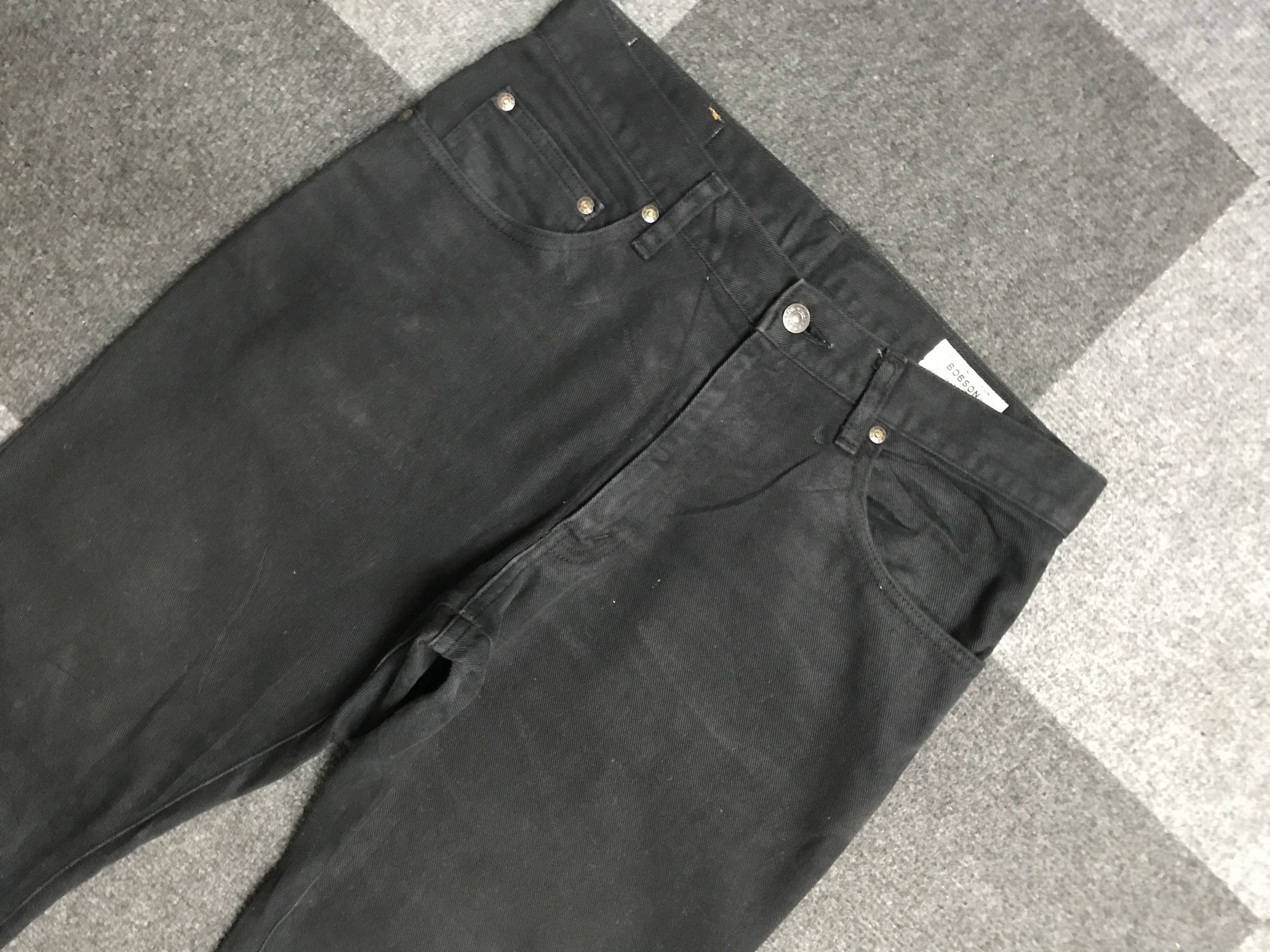 Japanese Brand 💥Bell Bottom💥D161 BOBSON Bell Bottom SuperBlack Jeans Size US 32 / EU 48 - 2 Thumbnail