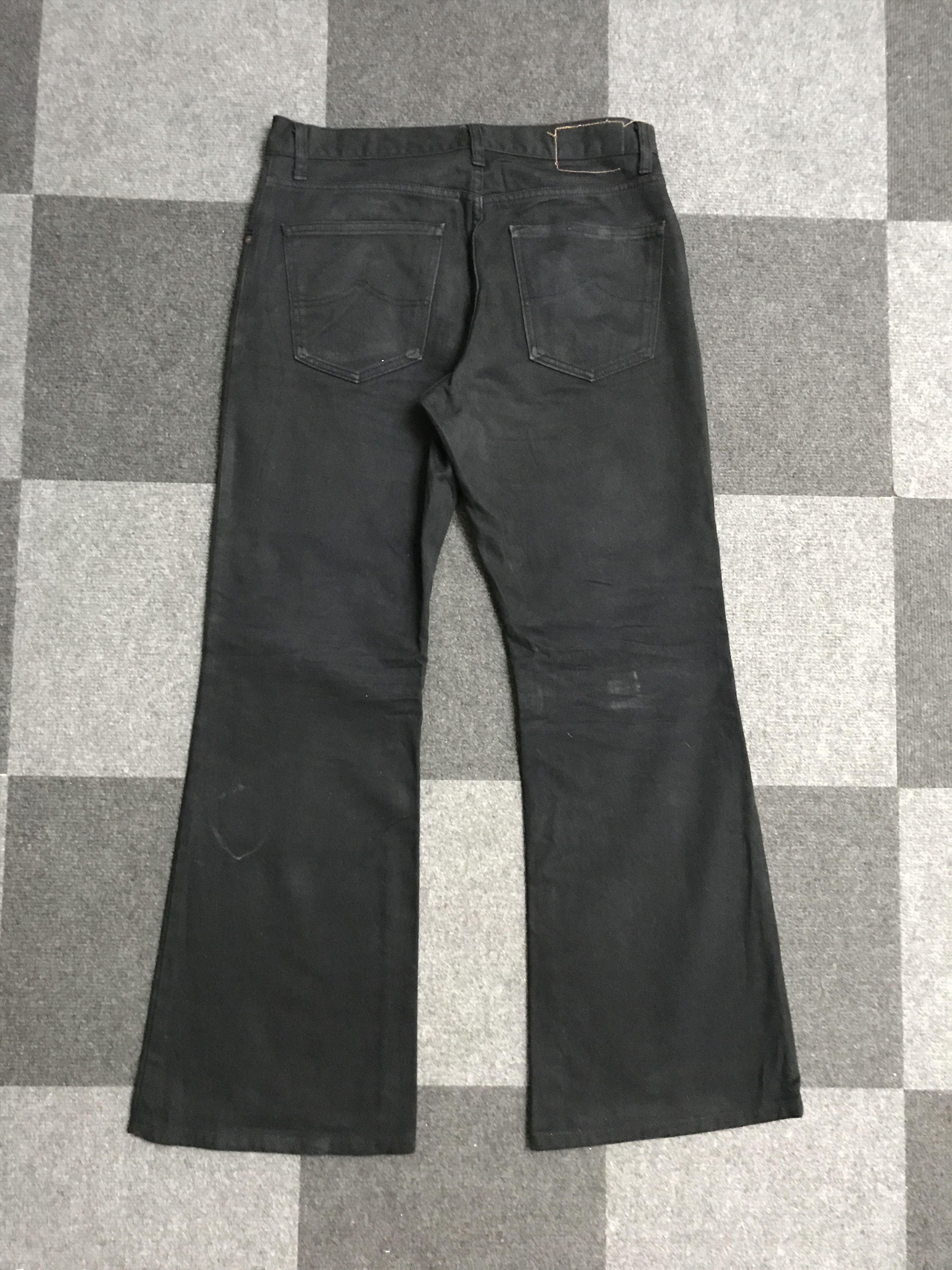 Japanese Brand 💥Bell Bottom💥D161 BOBSON Bell Bottom SuperBlack Jeans Size US 32 / EU 48 - 8 Thumbnail