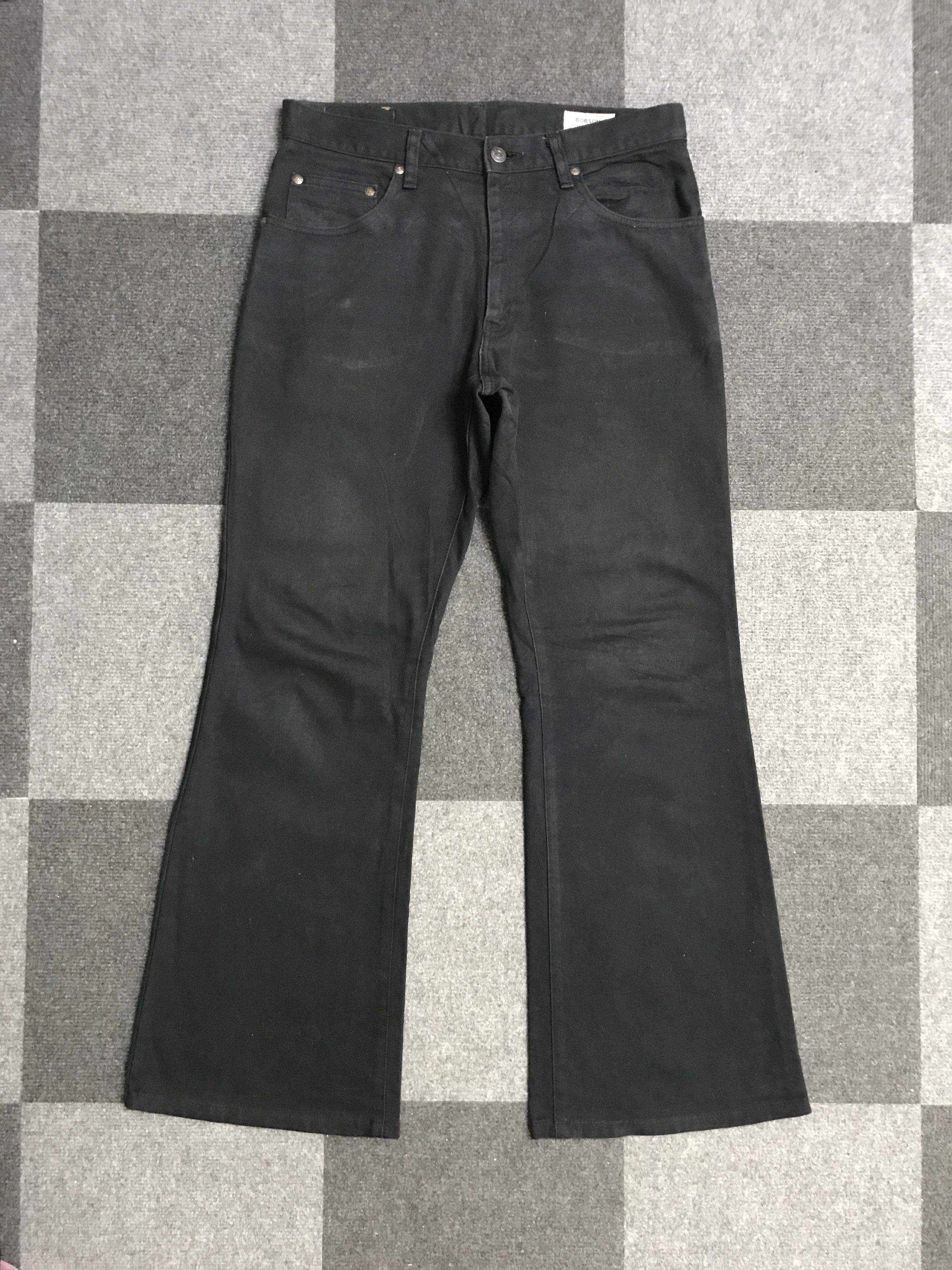 Japanese Brand 💥Bell Bottom💥D161 BOBSON Bell Bottom SuperBlack Jeans Size US 32 / EU 48 - 1 Thumbnail