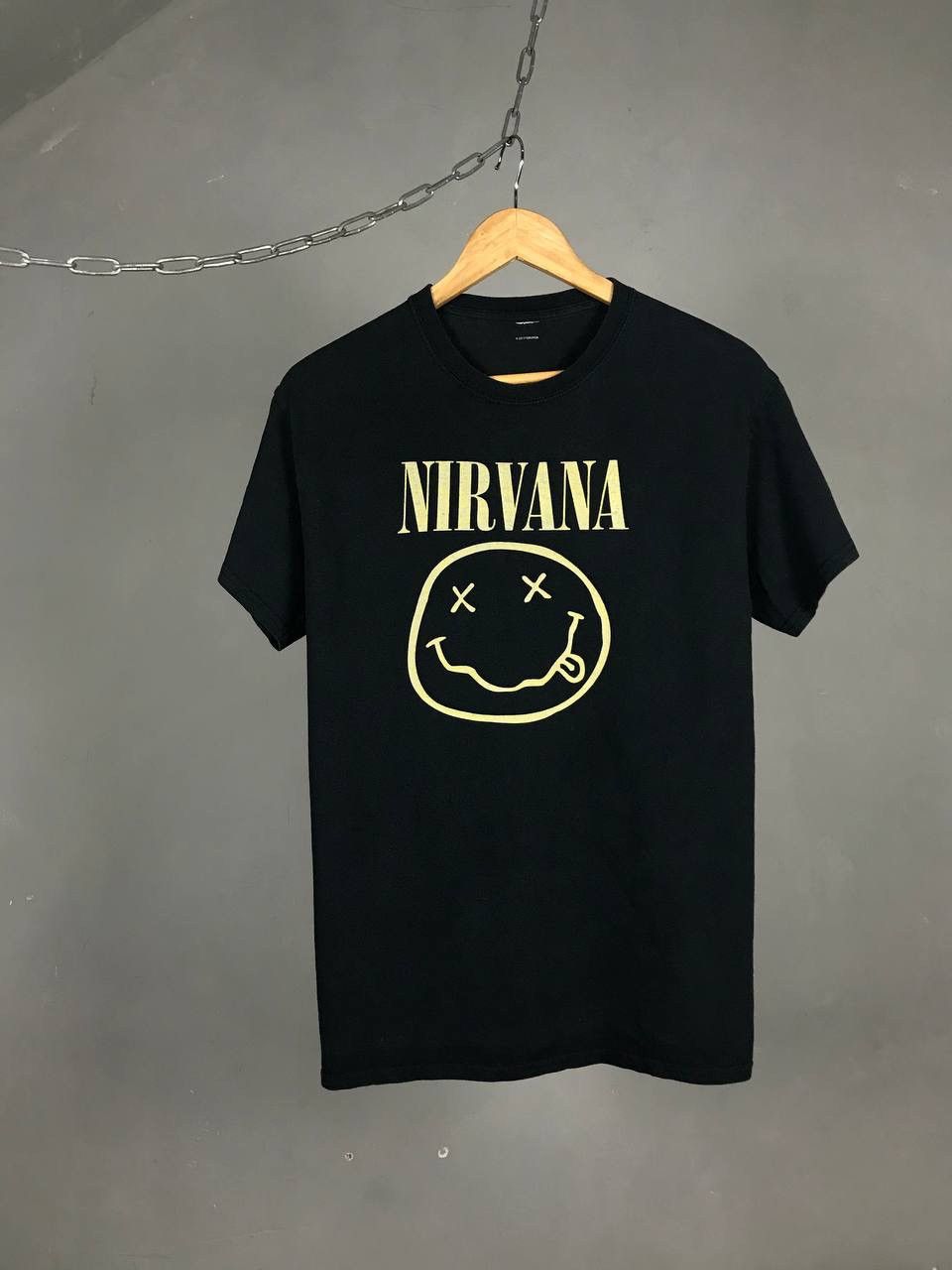 Band Tees × Nirvana × Vintage Nirvana Smile vintage rock band overprinted tee Size US S / EU 44-46 / 1 - 1 Thumbnail