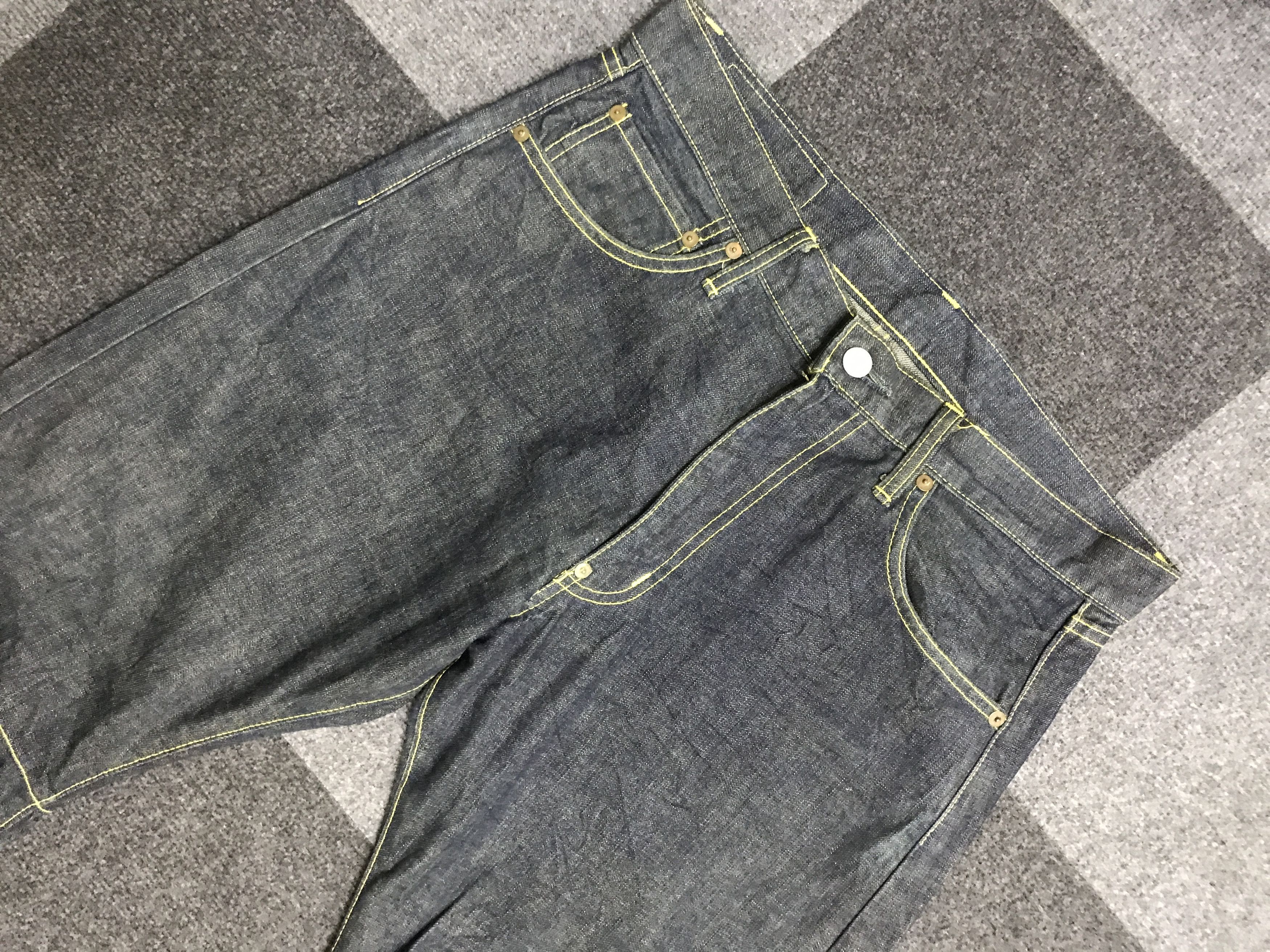 Japanese Brand D164 YEN Japan Flare Curve Leg Jeans Size US 33 - 2 Thumbnail