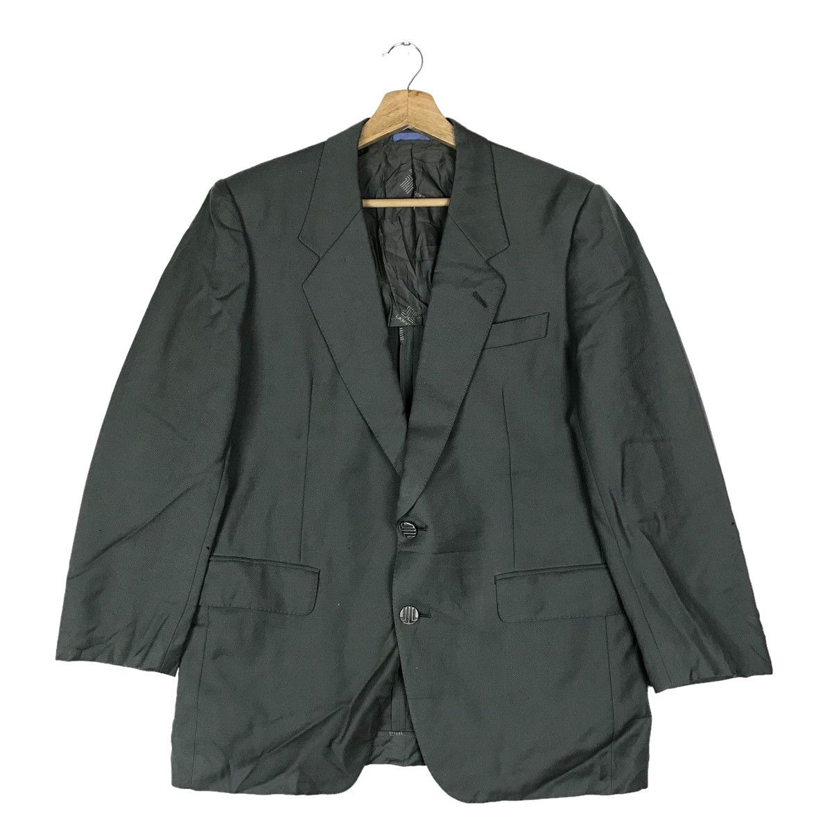 Vintage Lanvin Paris Flat Button Blazer Coat Jacket