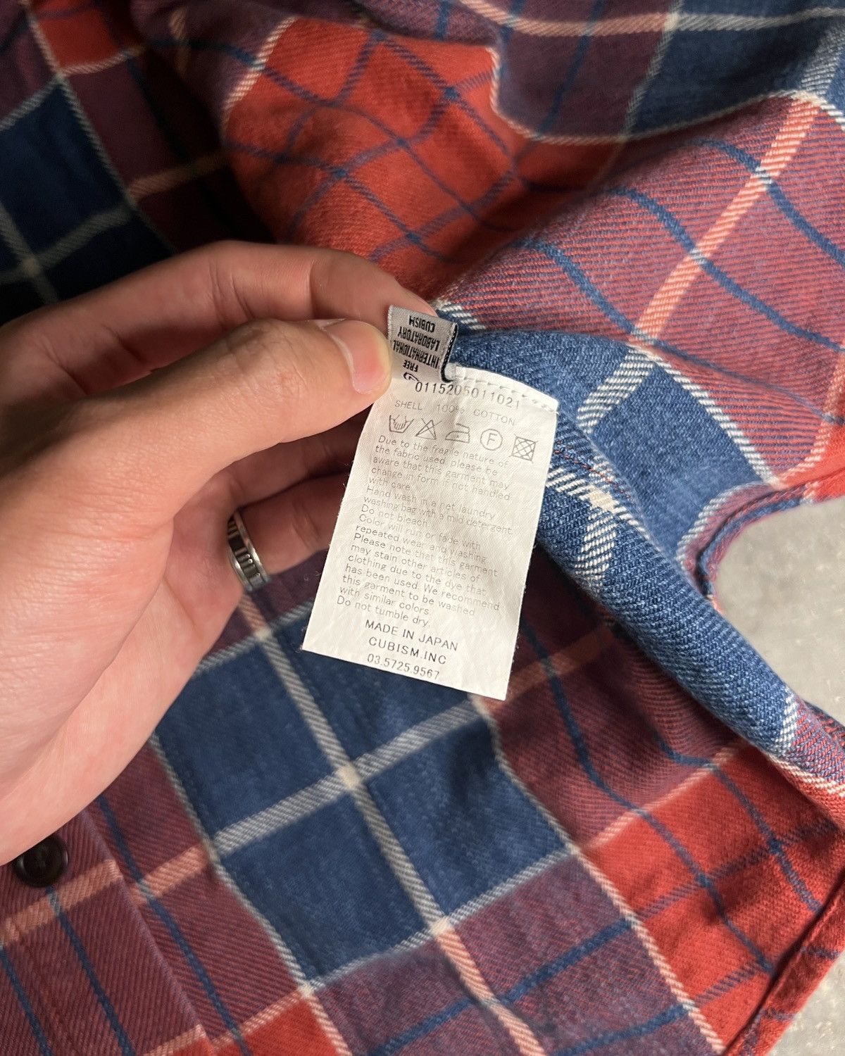 Visvim Visvim FW15 Black Elk Flannel L/S (Red Check) Size US S / EU 44-46 / 1 - 11 Thumbnail