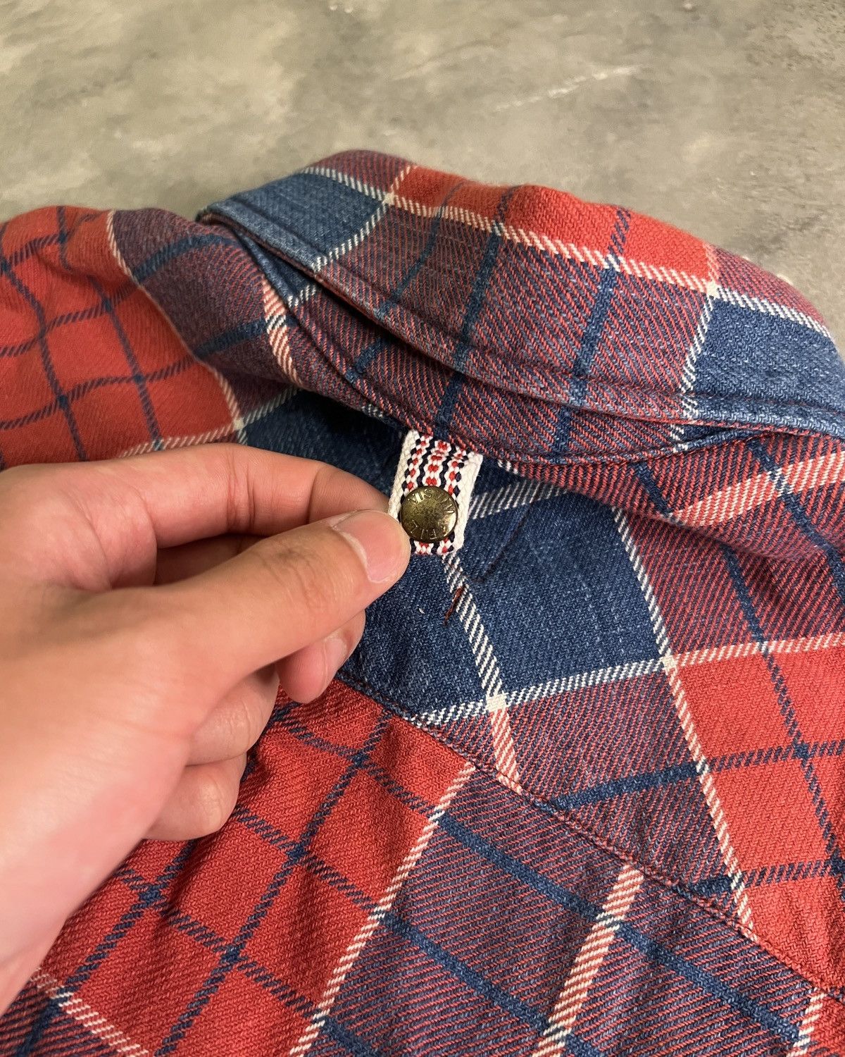 Visvim Visvim FW15 Black Elk Flannel L/S (Red Check) Size US S / EU 44-46 / 1 - 9 Thumbnail