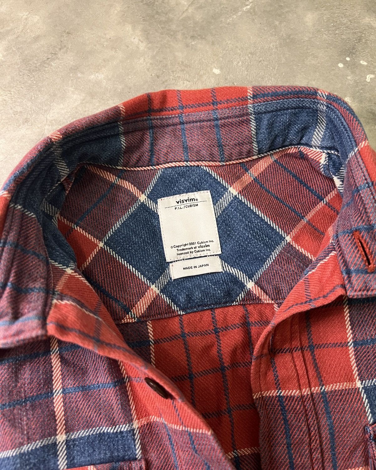 Visvim Visvim FW15 Black Elk Flannel L/S (Red Check) Size US S / EU 44-46 / 1 - 8 Thumbnail