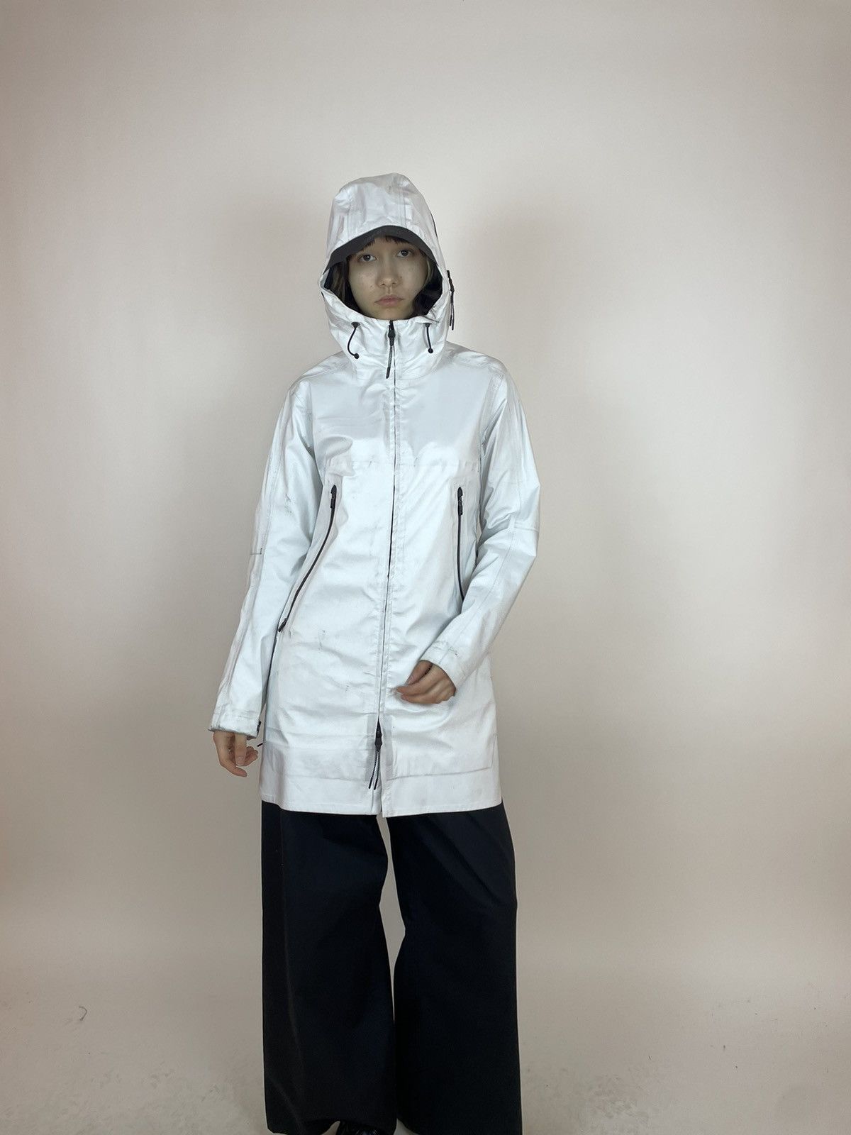 Krakatau KRAKATAU Raincoat Jacket White long futuristic waterproof Size S / US 4 / IT 40 - 15 Thumbnail