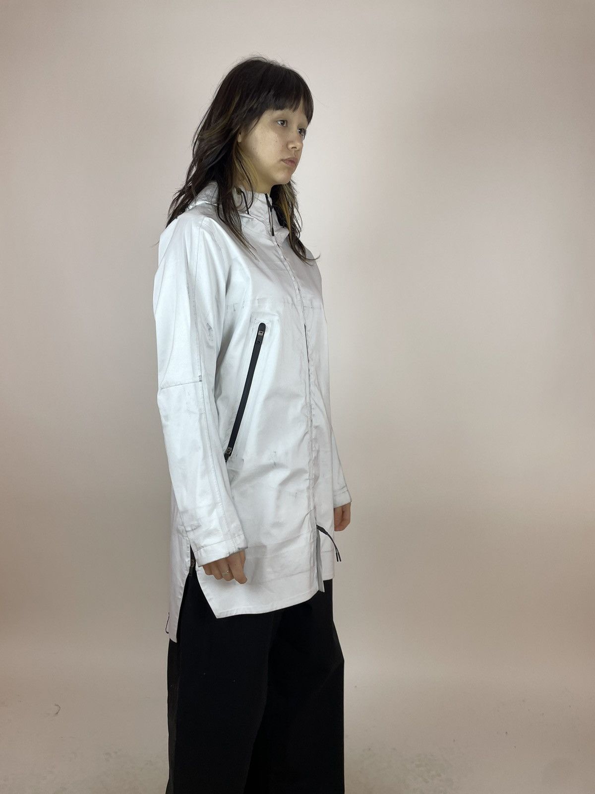 Krakatau KRAKATAU Raincoat Jacket White long futuristic waterproof Size S / US 4 / IT 40 - 6 Thumbnail